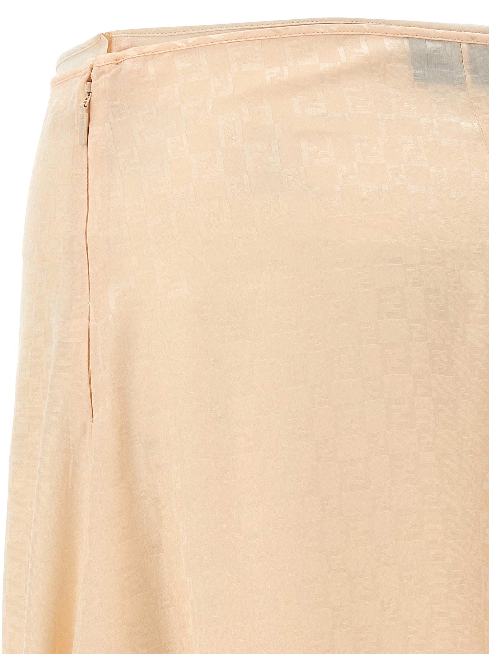 Fendi Multicolor Silk Midi Women's Skirt