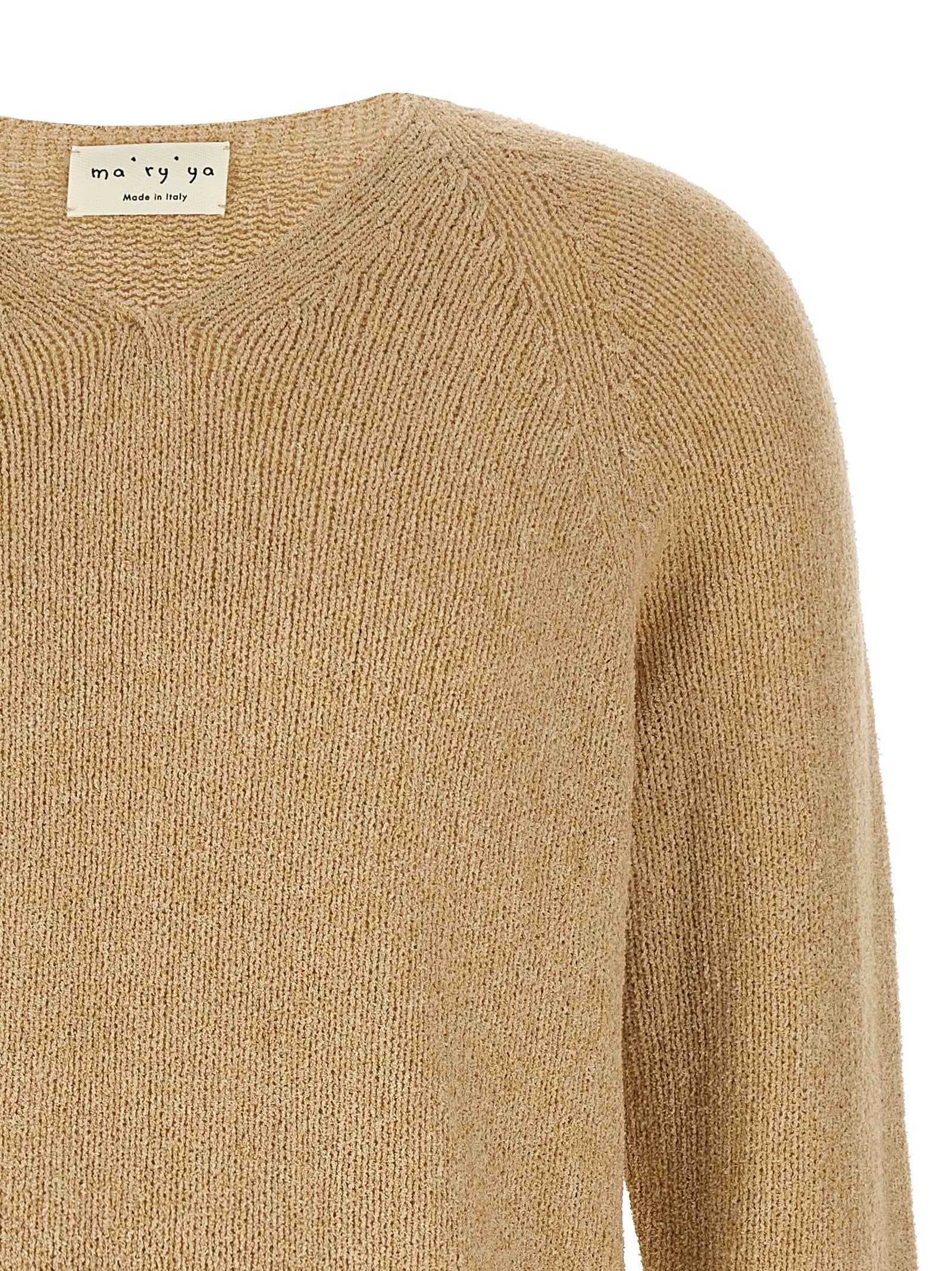 MA'RY'YA Beige Cotton Men's Cardigan