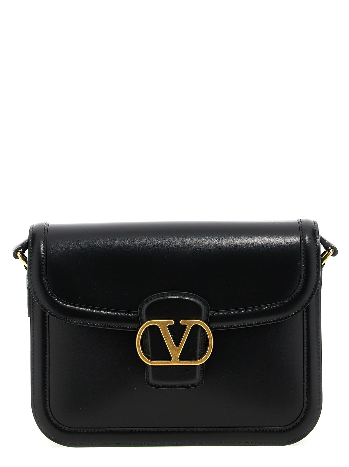 Valentino Garavani Black Calfskin Shoulder Men's Bag