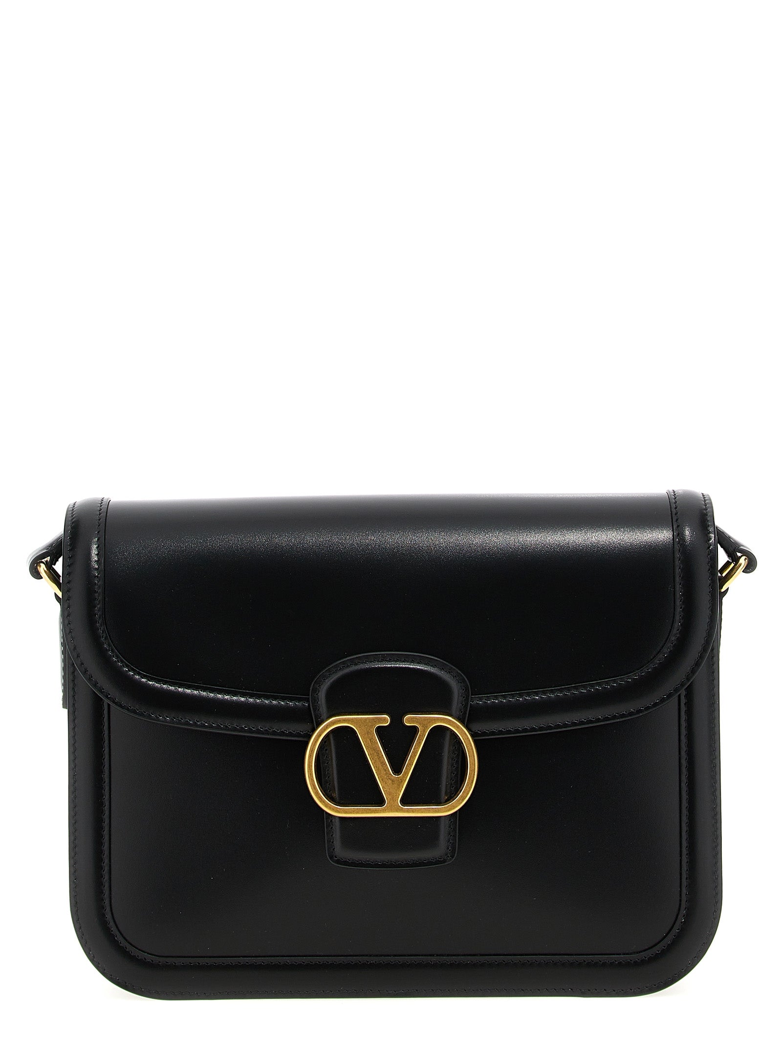 Valentino Garavani Black Calfskin Shoulder Men's Bag