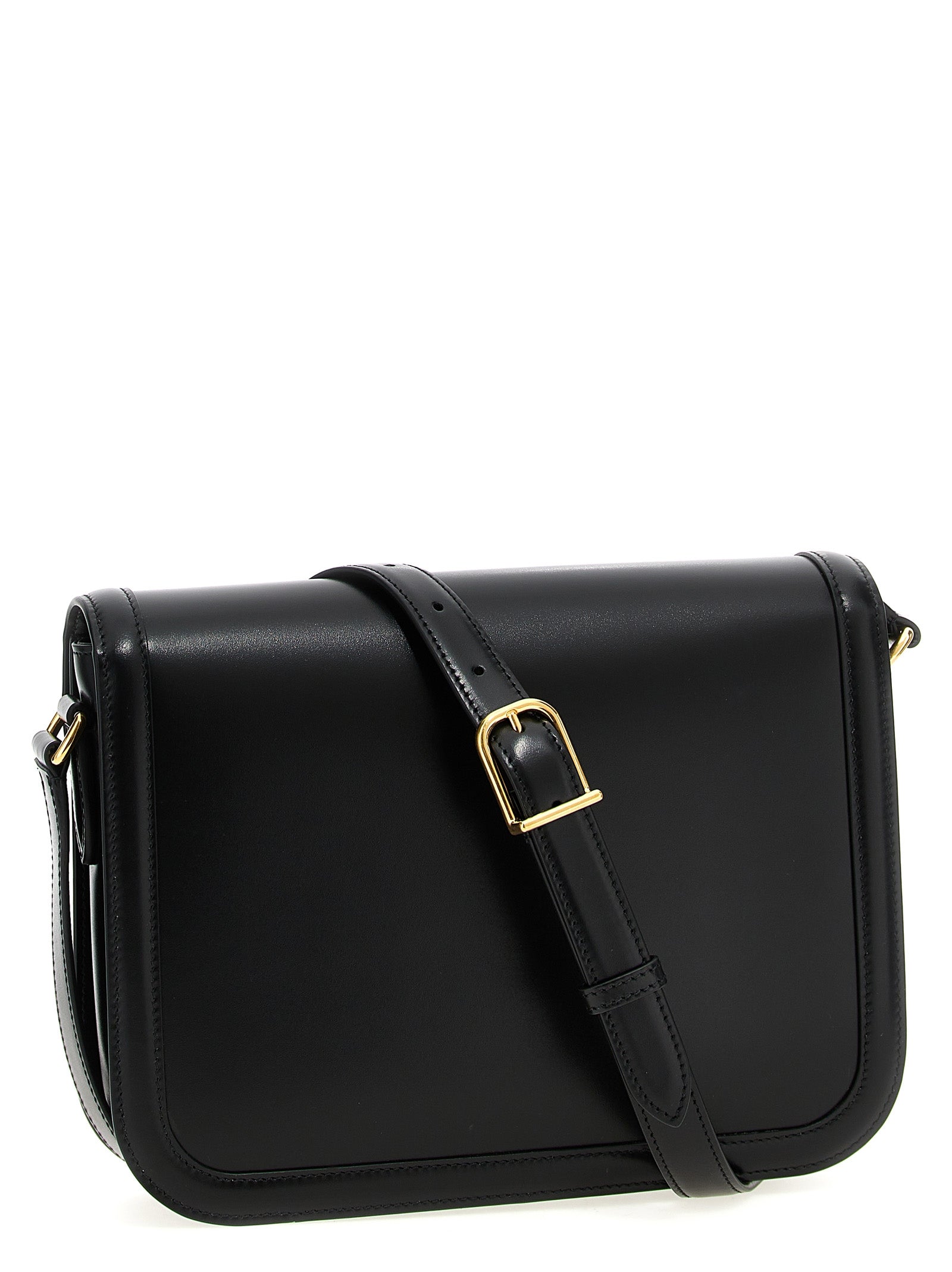 Valentino Garavani Black Calfskin Shoulder Men's Bag
