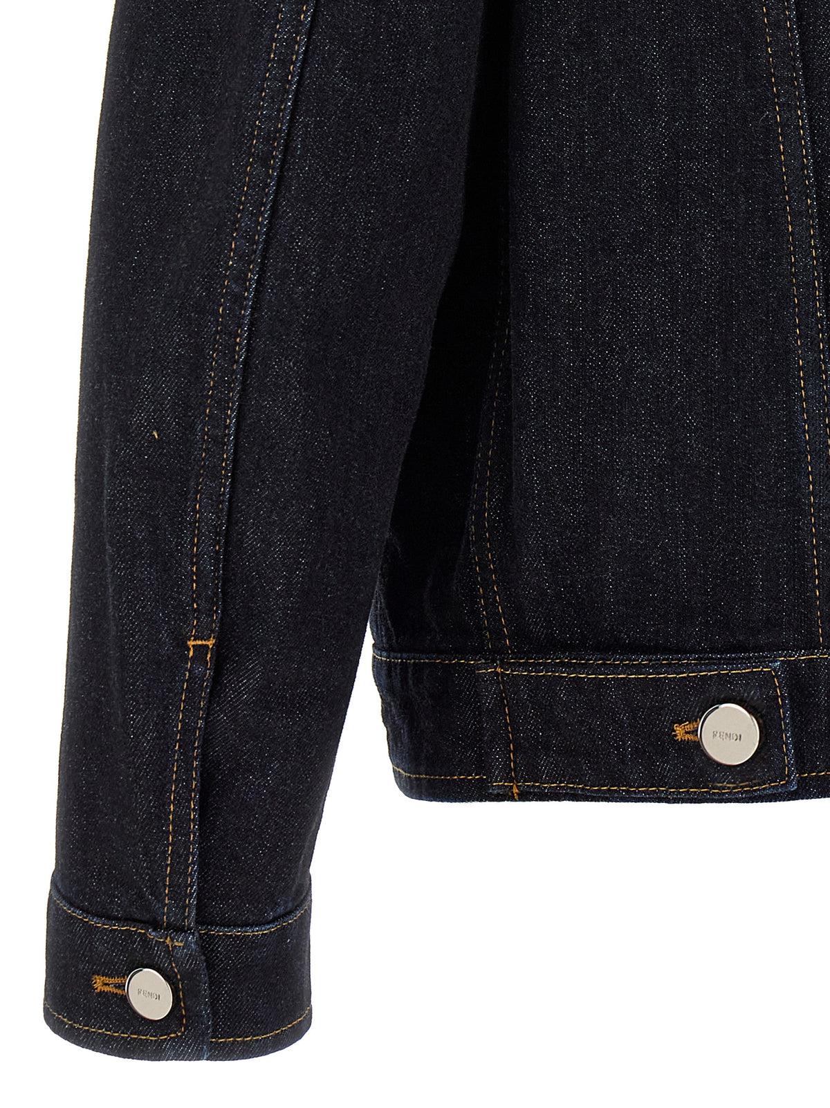 Fendi Blue Cotton Denim Men's Jacket