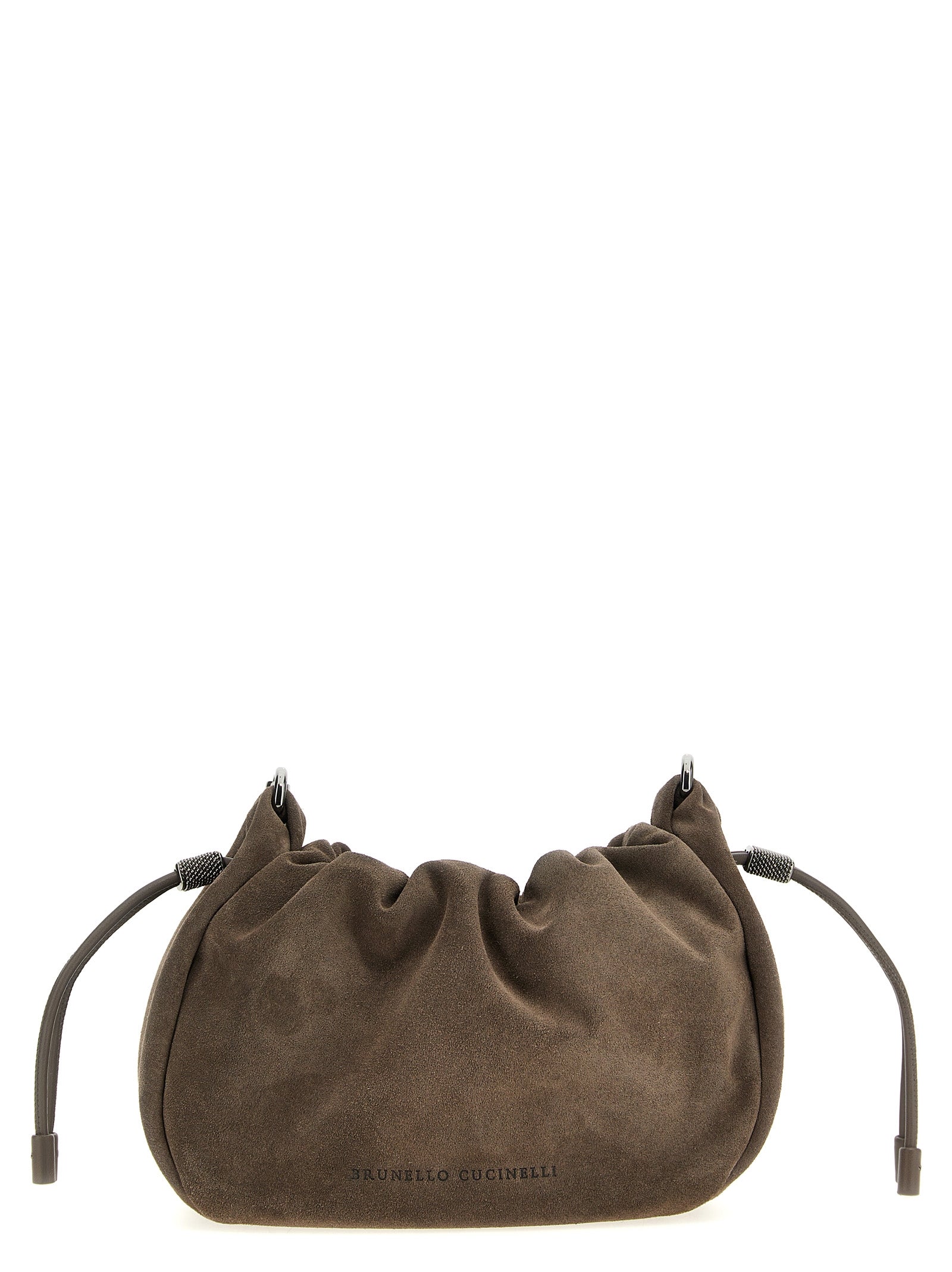 Brunello Cucinelli Brown Calfskin Crossbody Women's Bag