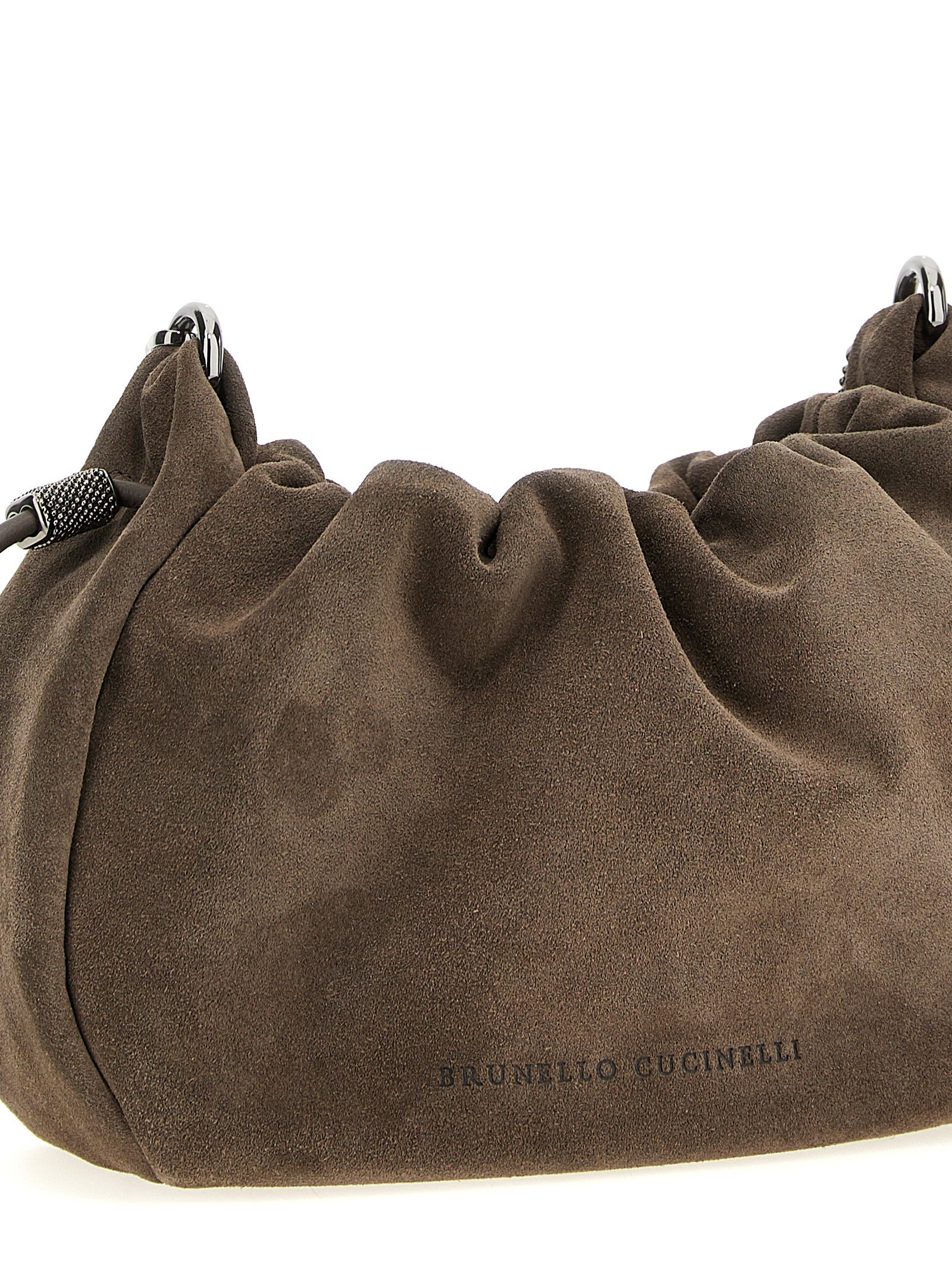 Brunello Cucinelli Brown Calfskin Crossbody Women's Bag