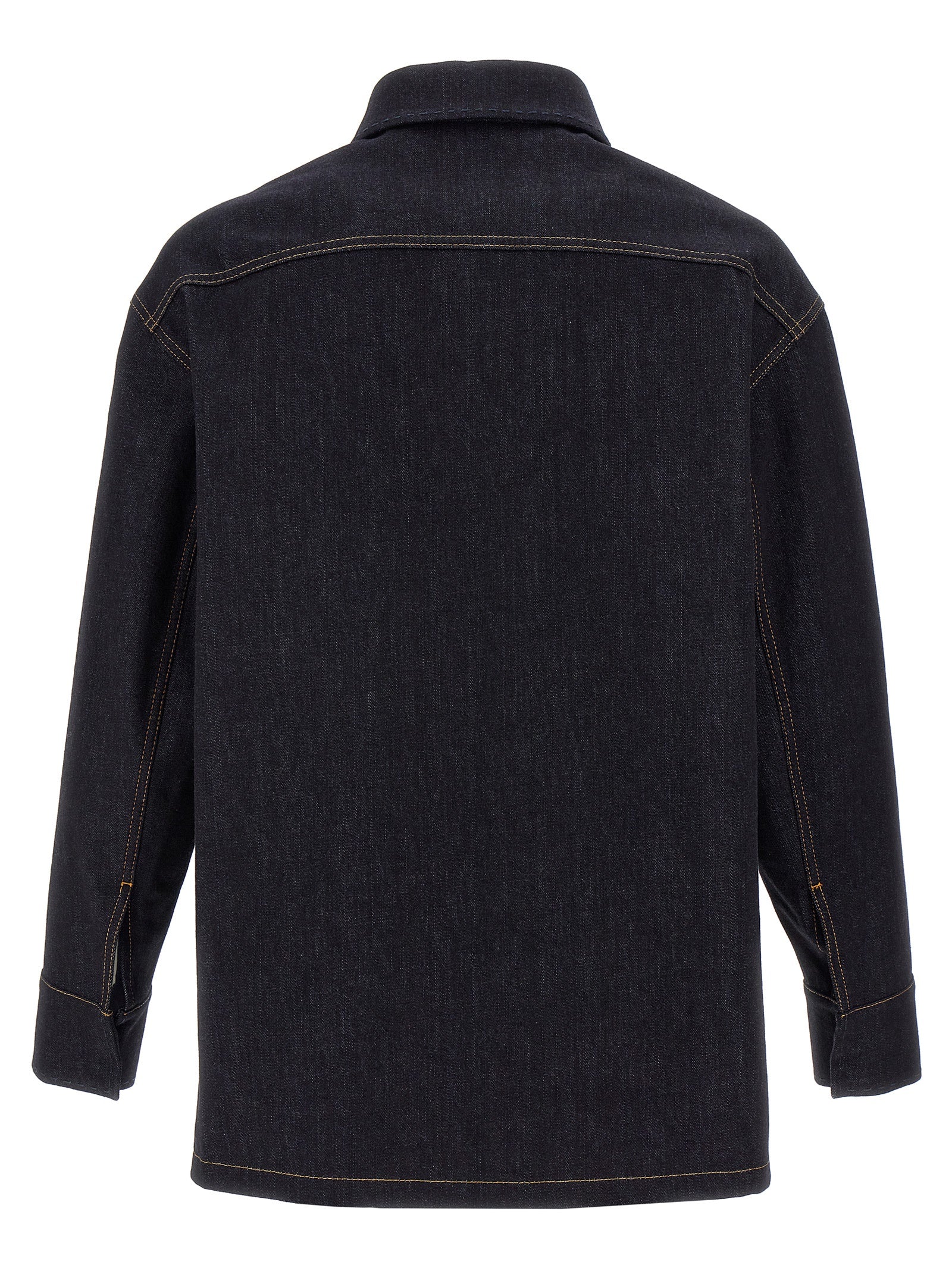 Fendi Blue Cotton Denim Men's Jacket