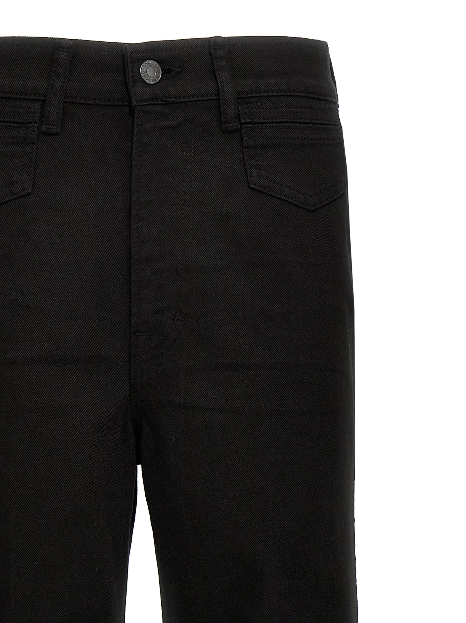 Tom Ford Black Cotton Flared Women's Jeans