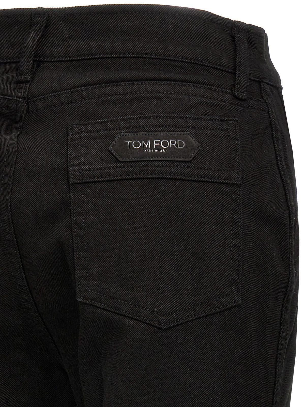 Tom Ford Black Cotton Flared Women's Jeans