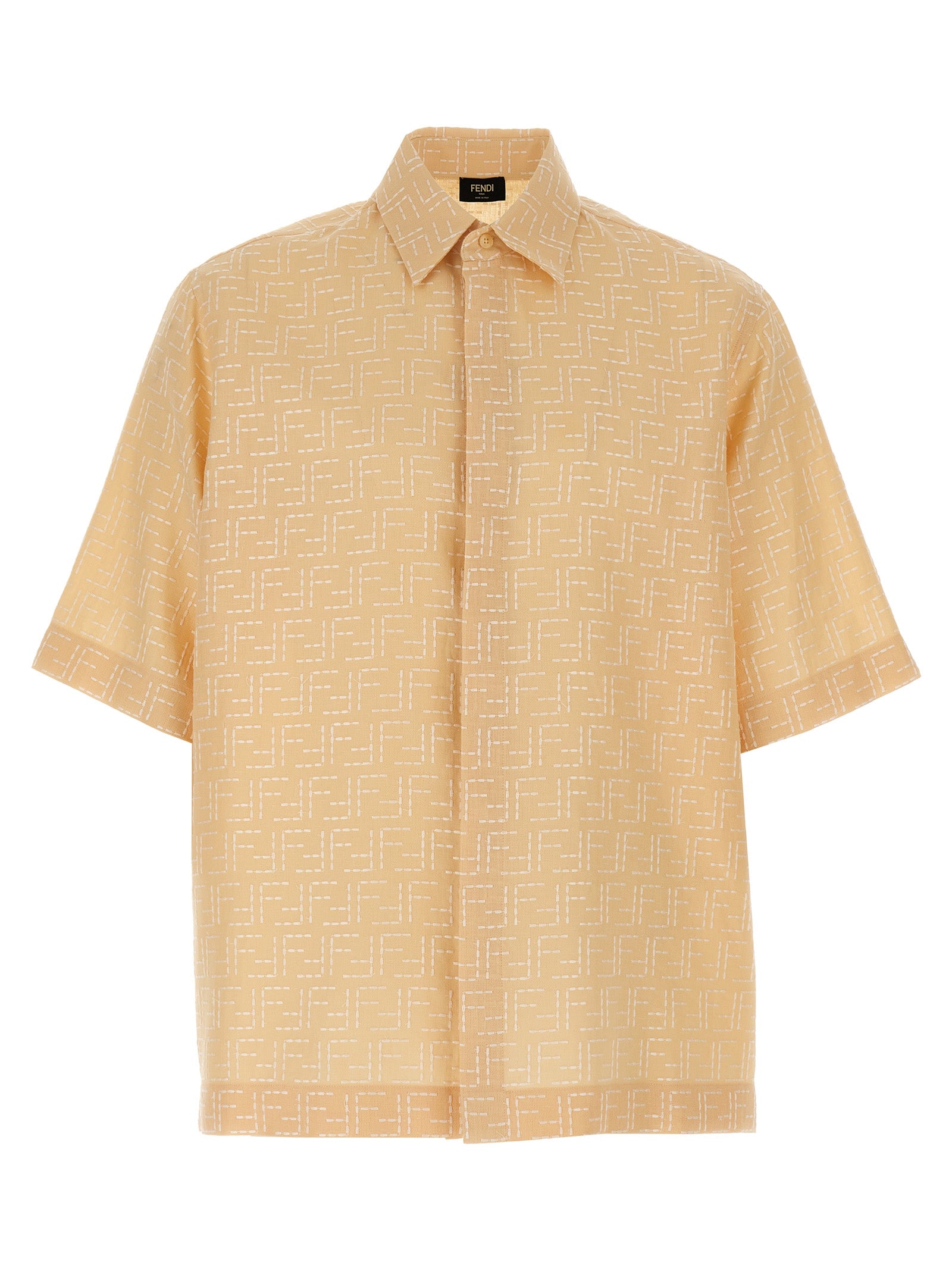 Fendi Beige Linen Men's Blouse