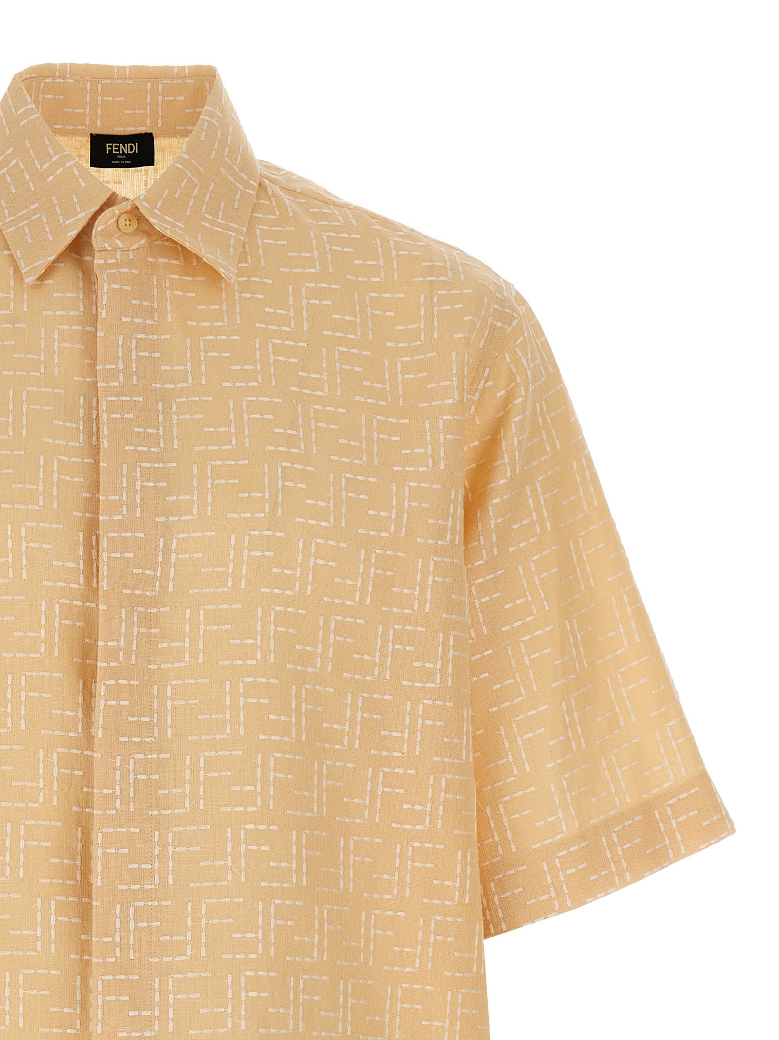 Fendi Beige Linen Men's Blouse