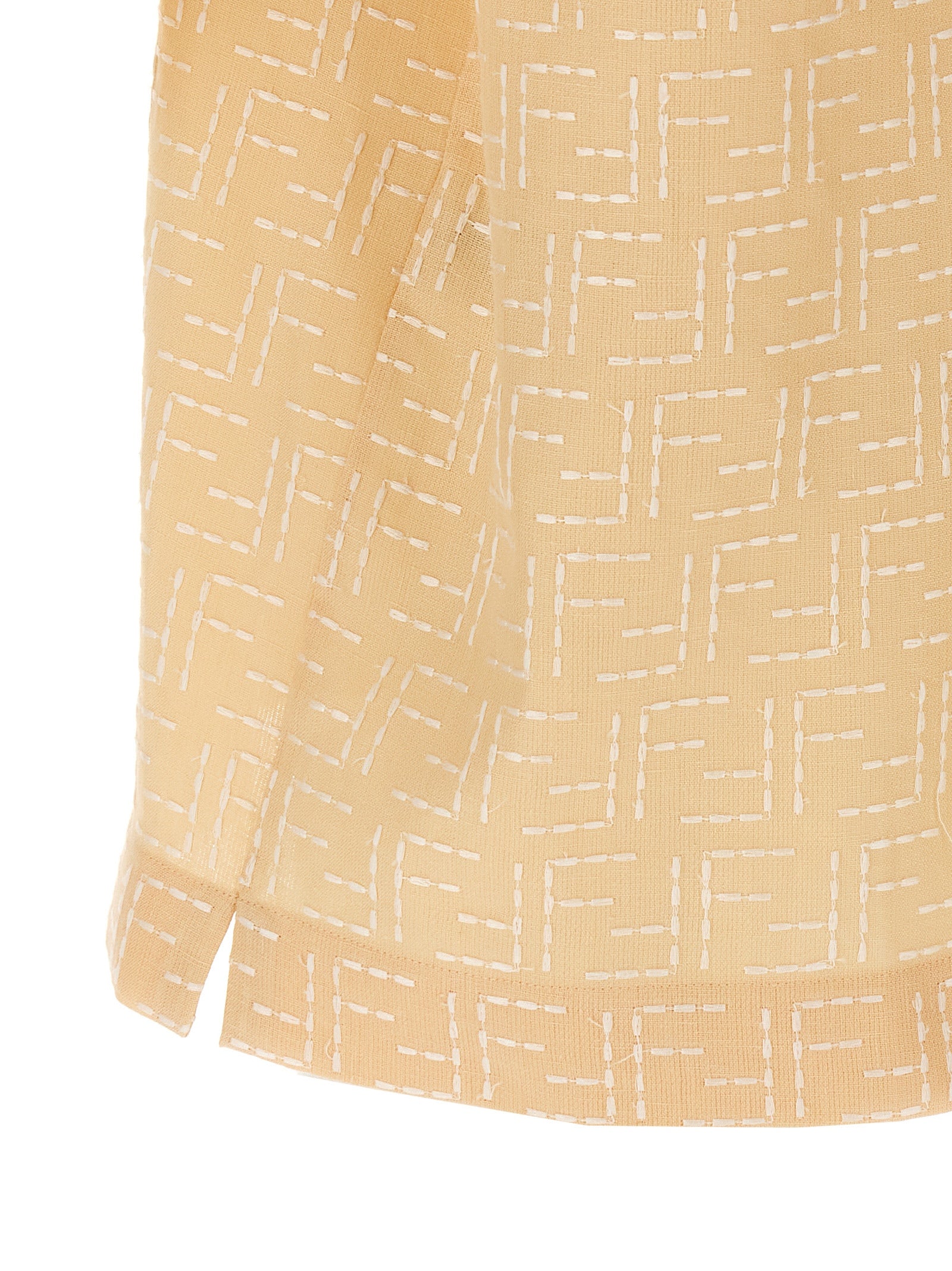 Fendi Beige Linen Men's Blouse