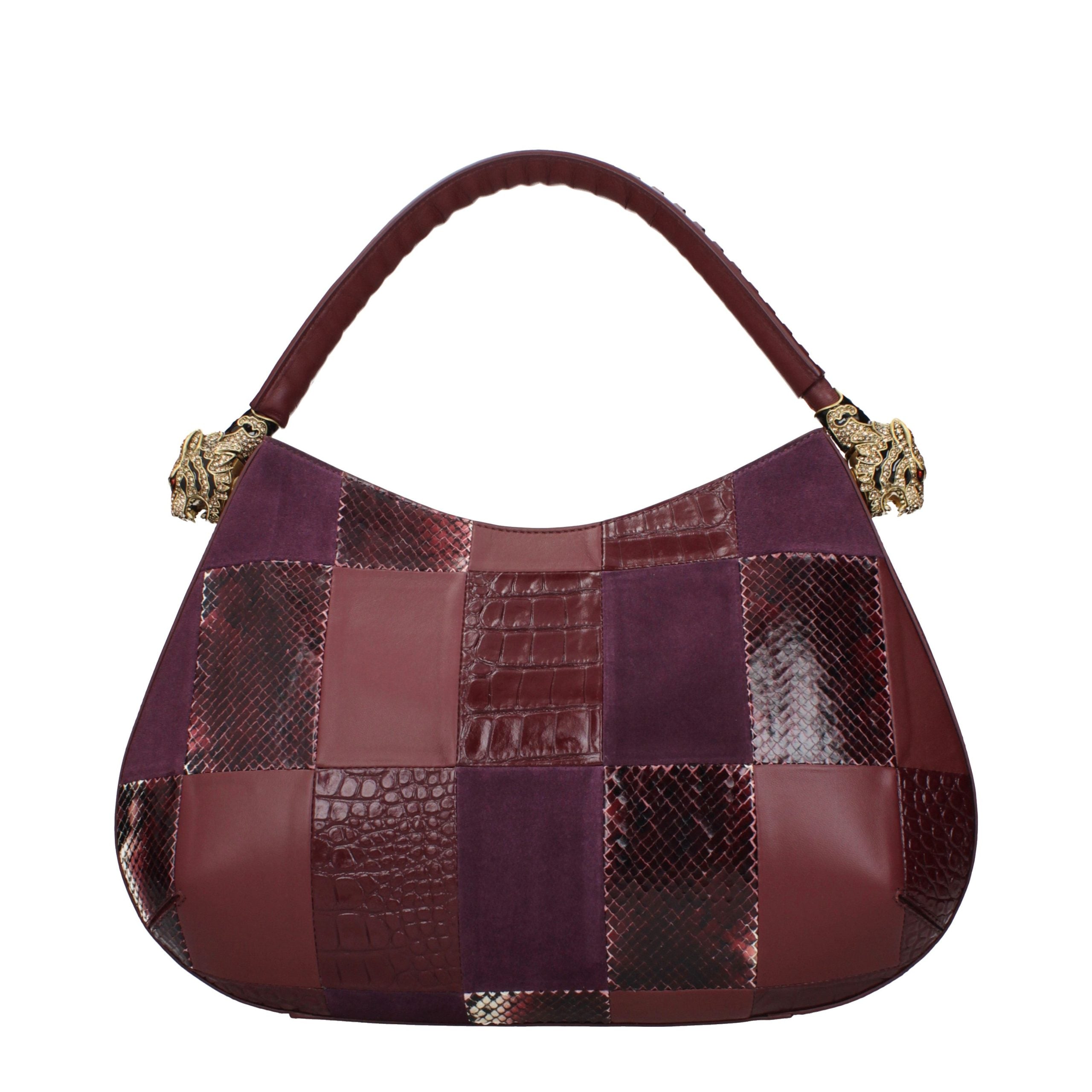Roberto Cavalli Purple Leather Women's Handbag