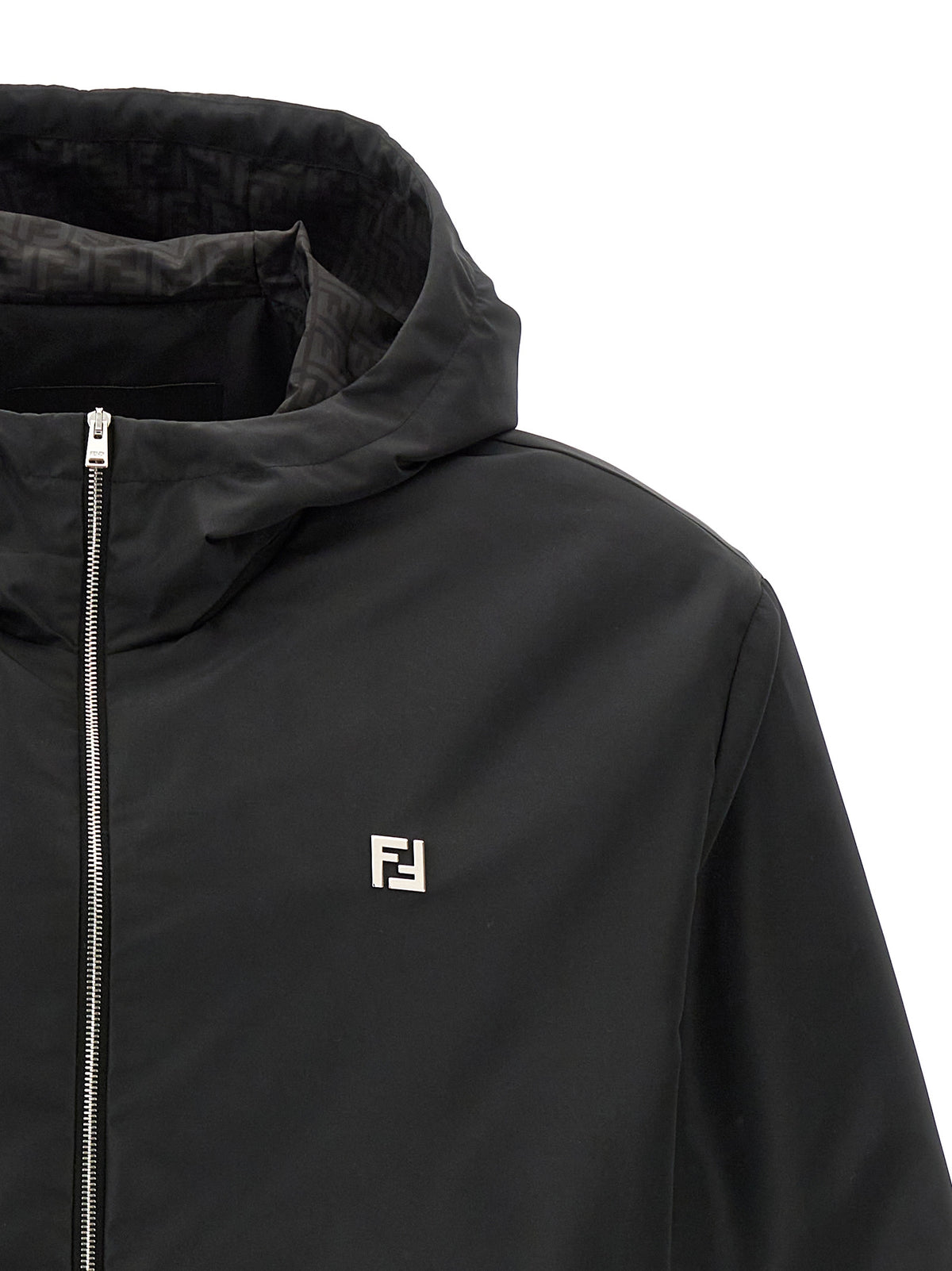 Fendi Black Polyester Shell Men's Jacket
