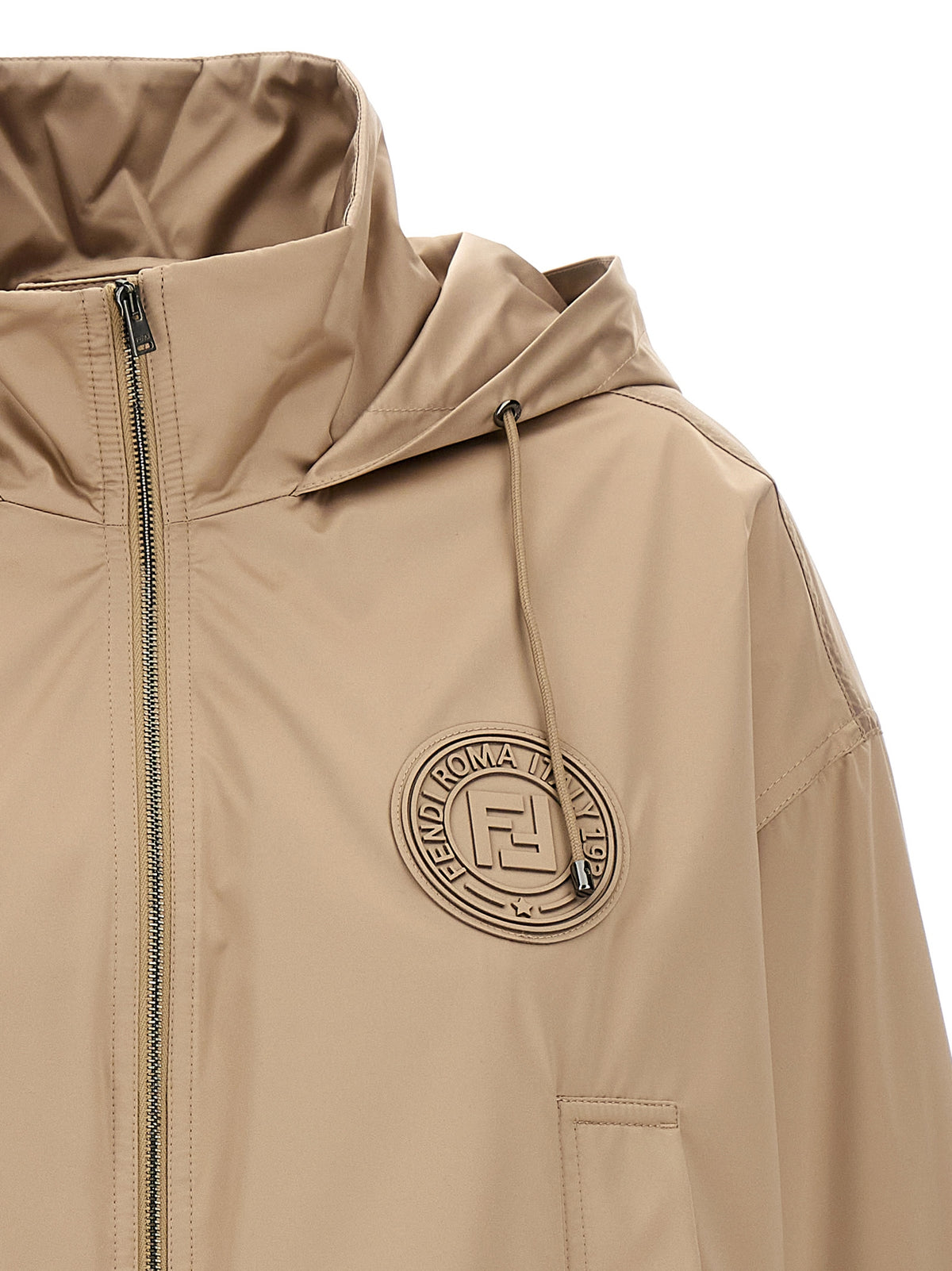 Fendi Brown Polyester Shell Women's Jacket