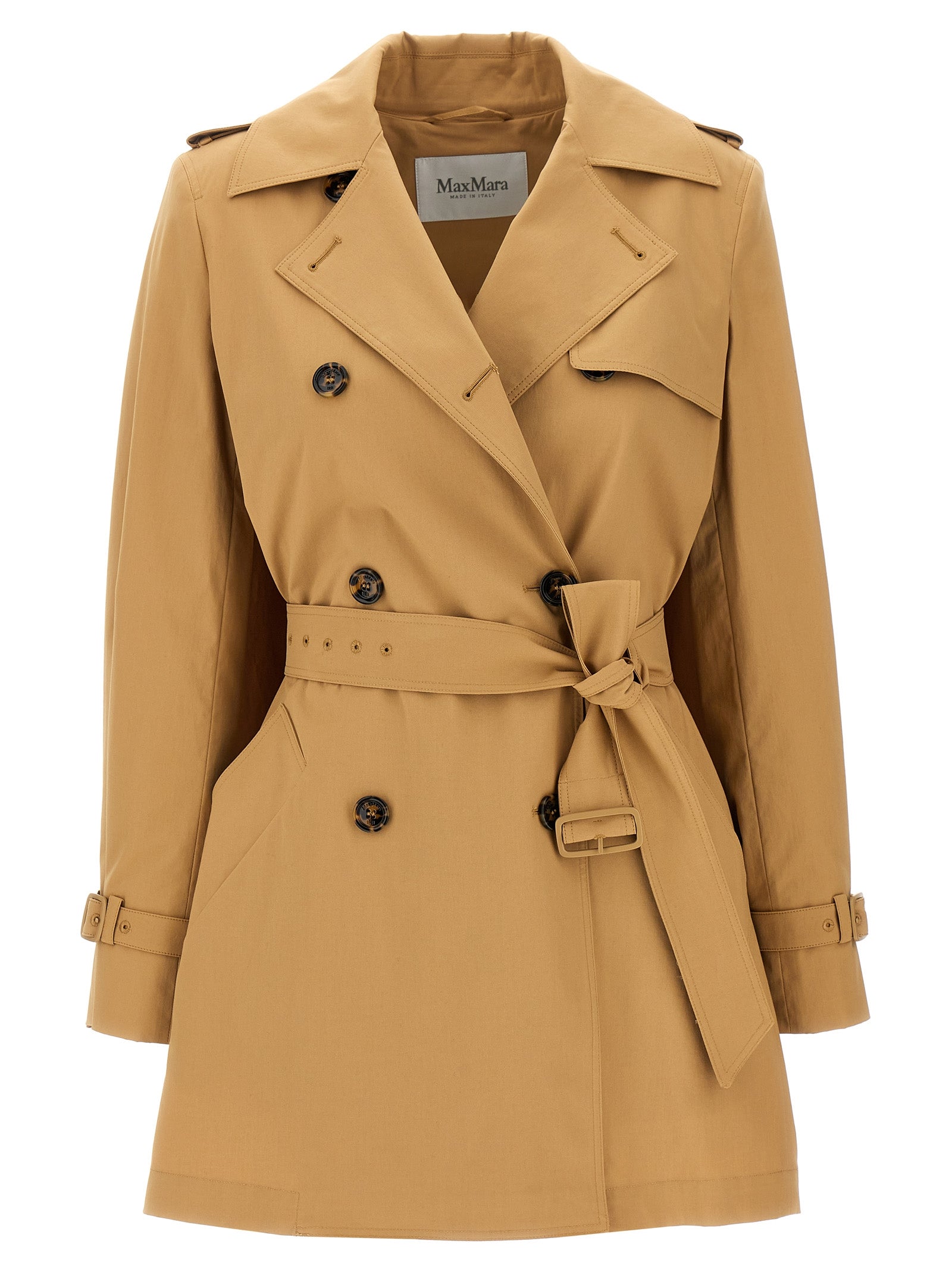 Max Mara Brown Cotton Women's Coat