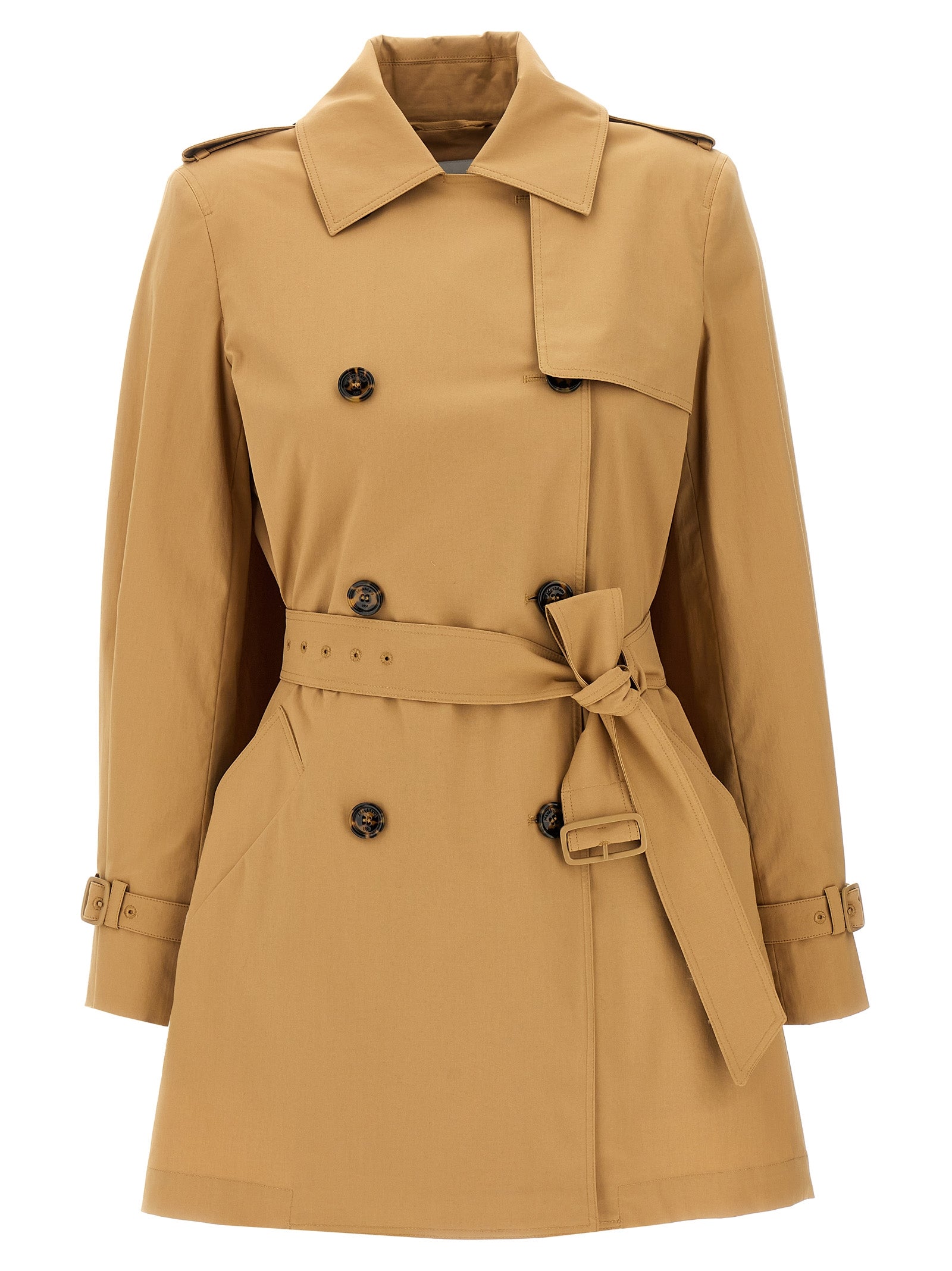 Max Mara Brown Cotton Women's Coat