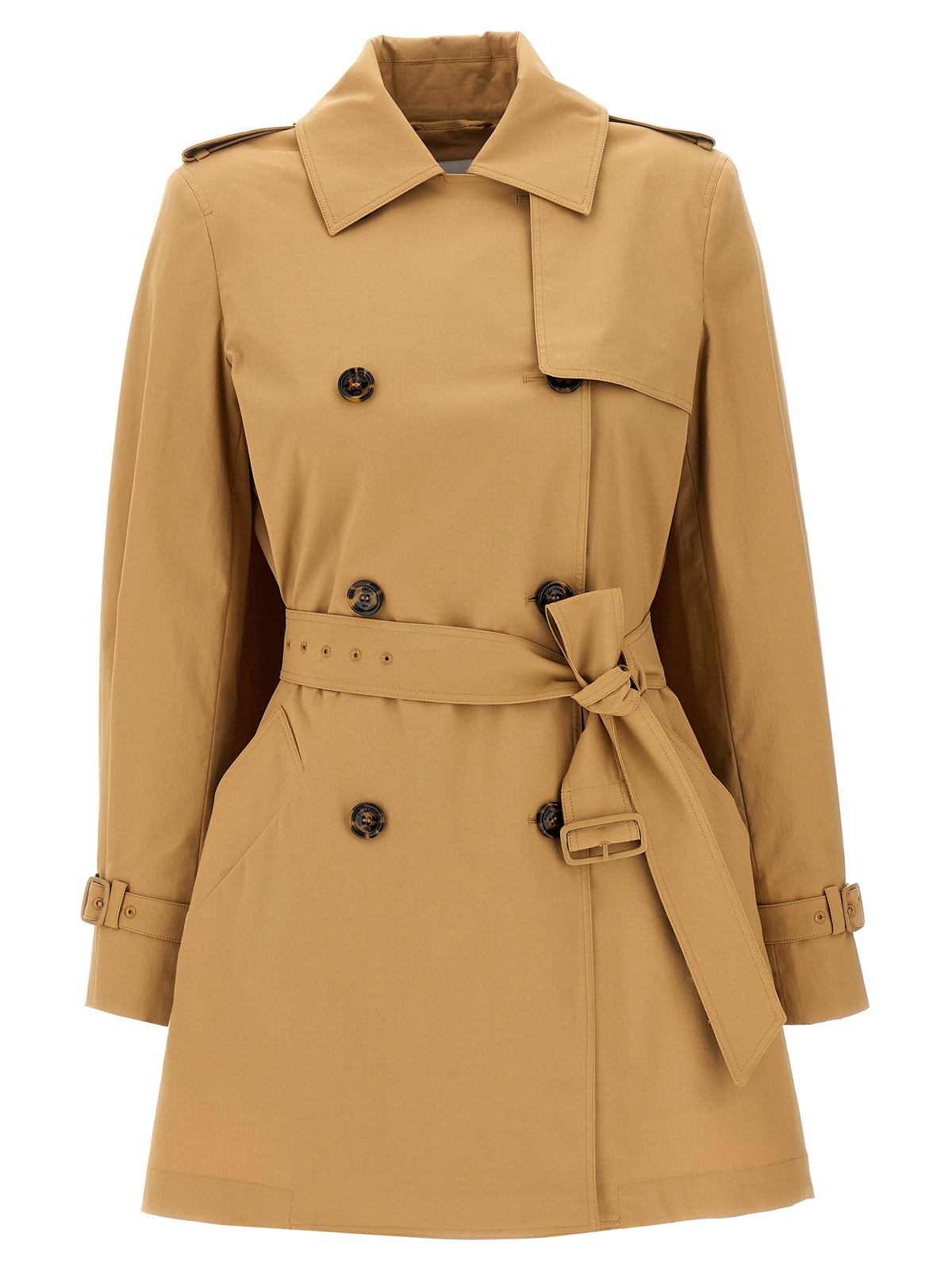 Max Mara Brown Cotton Women's Coat