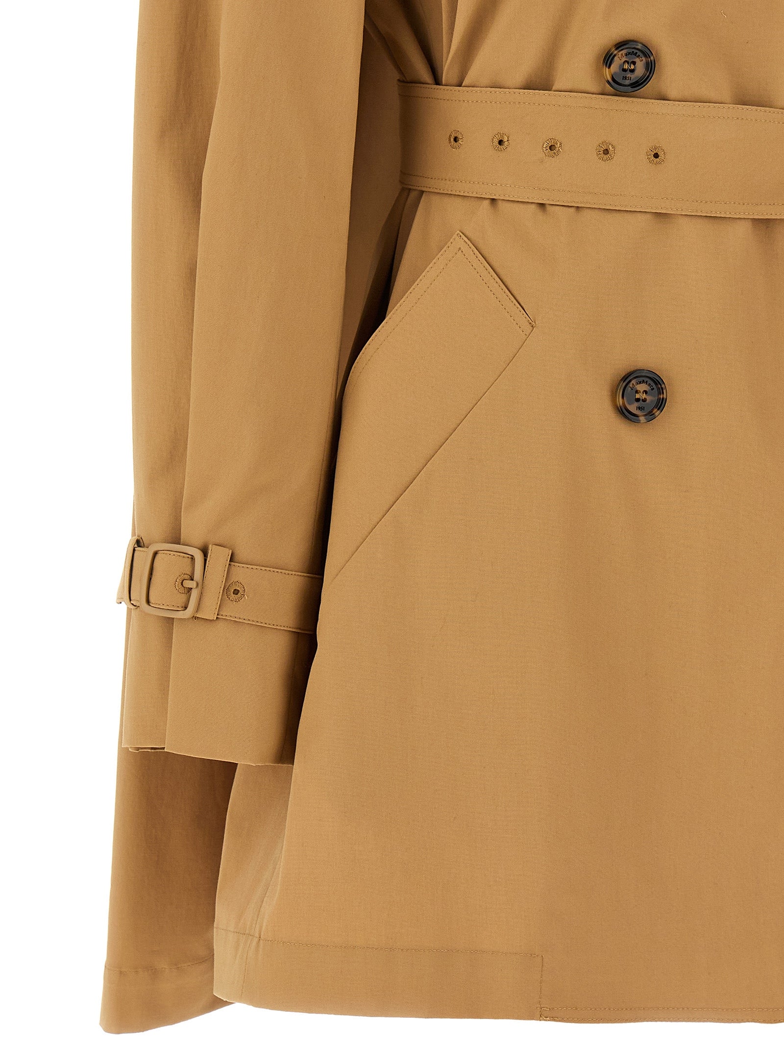 Max Mara Brown Cotton Women's Coat