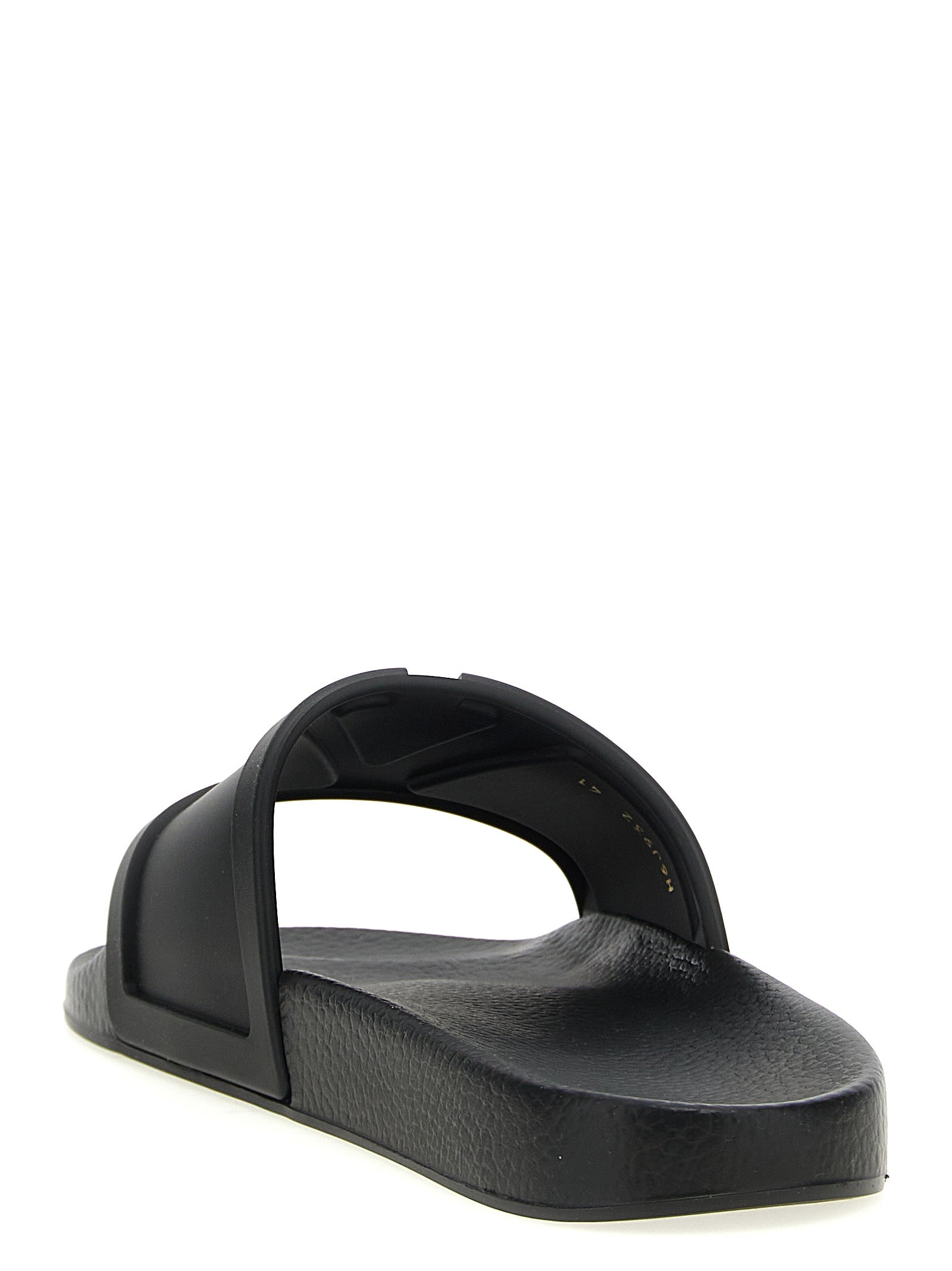 Valentino Garavani Black Plastic Men's Slides