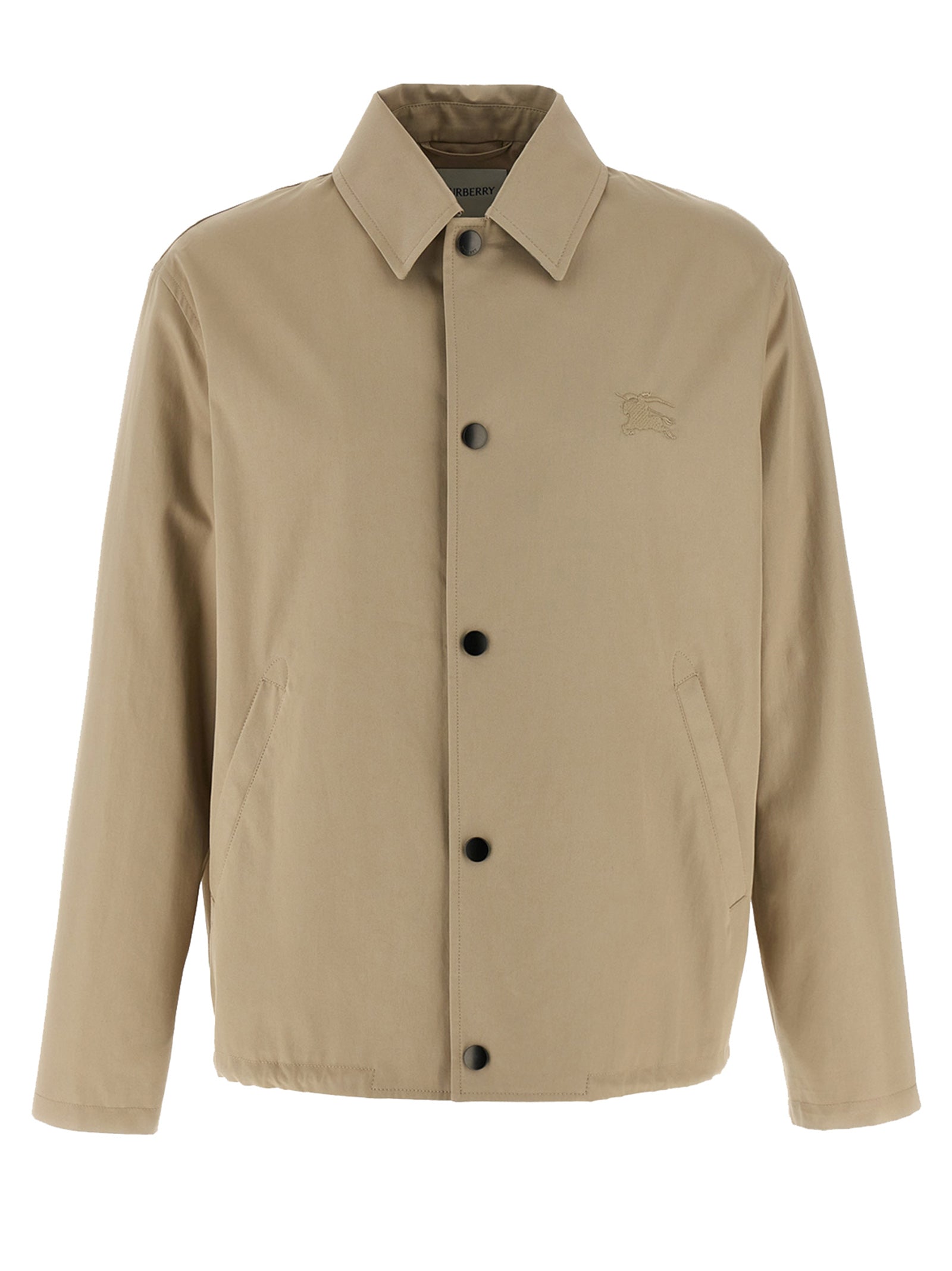 Burberry Beige Cotton Full-Length Men's Jacket