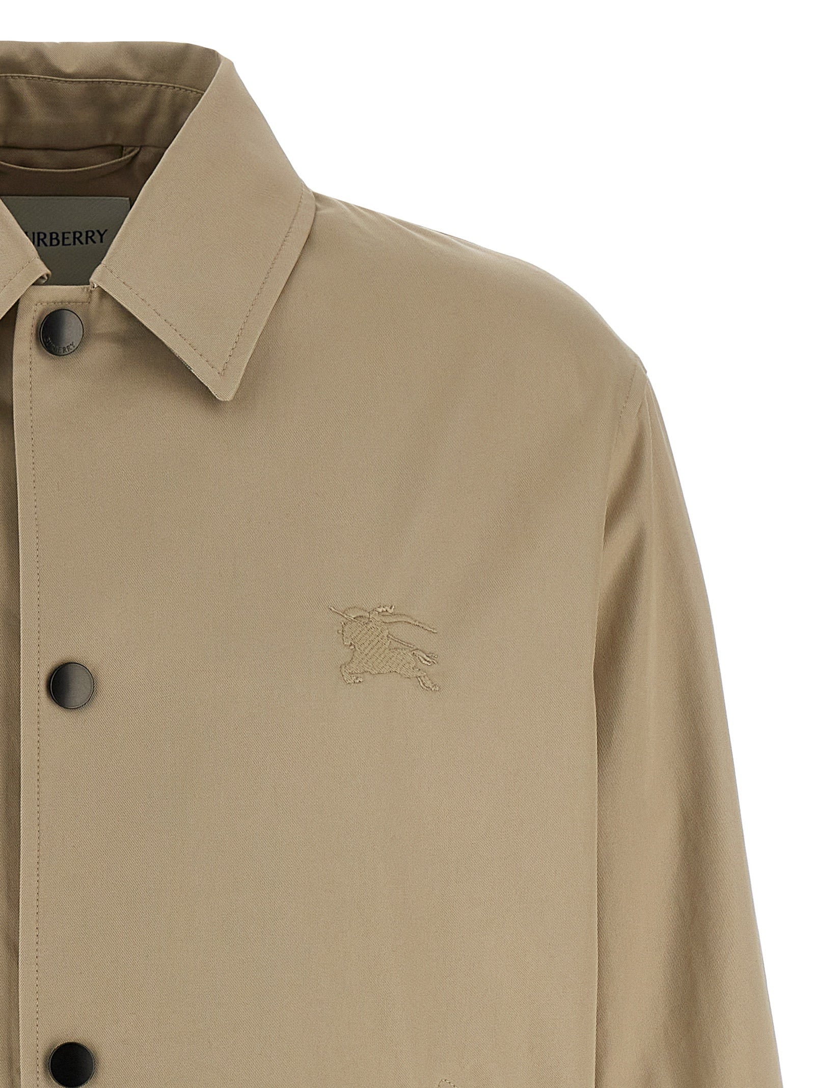 Burberry Beige Cotton Full-Length Men's Jacket