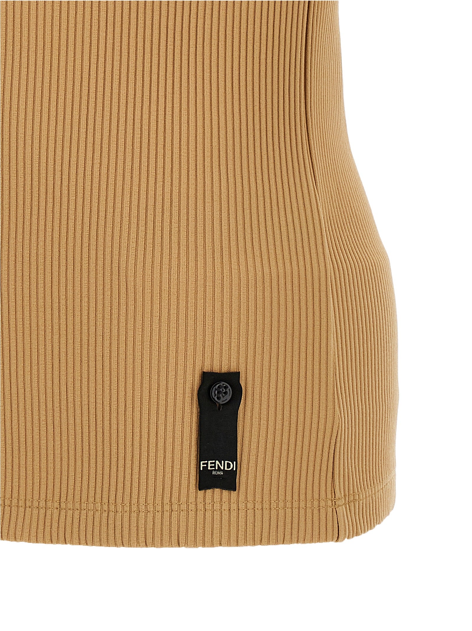 Fendi Beige Polyamide Tank Men's Tops