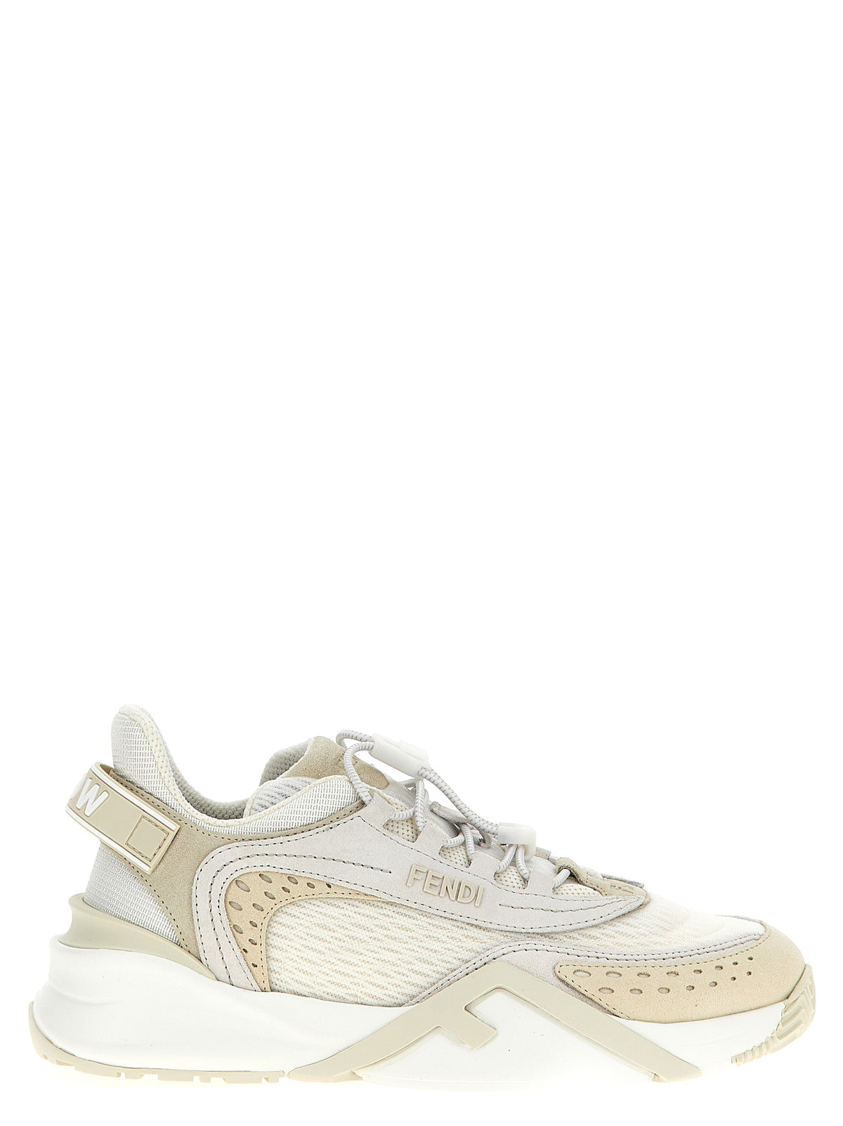 Fendi White Polyester Athletic Women's Sneakers