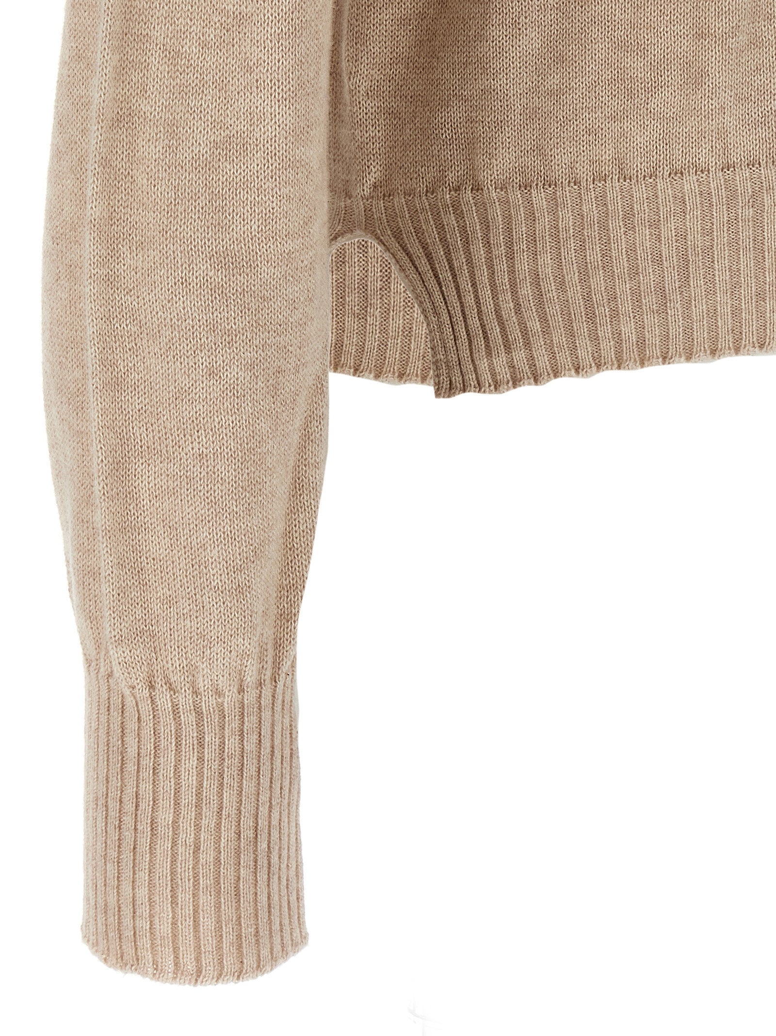 MA'RY'YA Beige Cotton Men's Cardigan