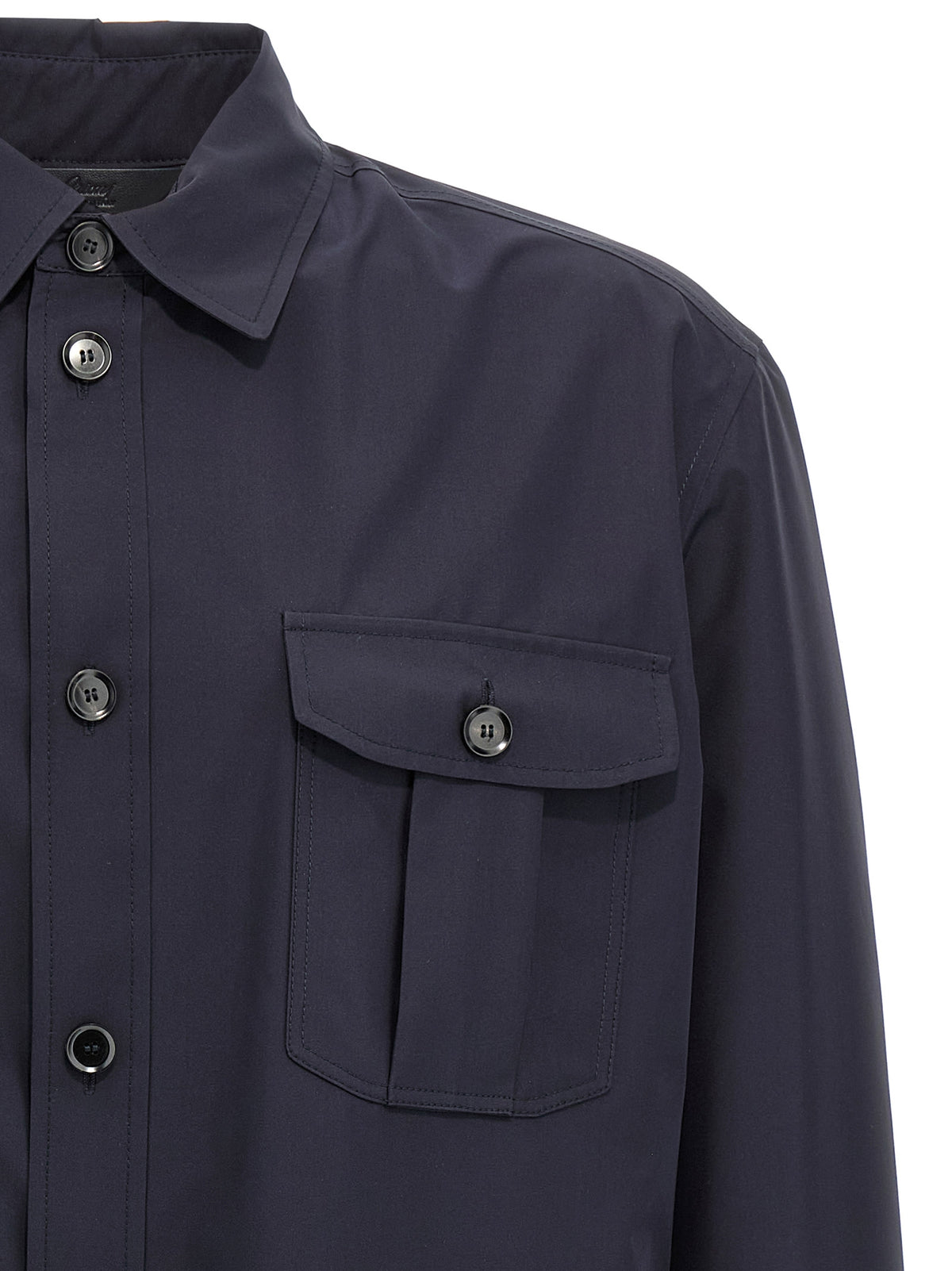 Brioni Blue Silk Men's Jacket