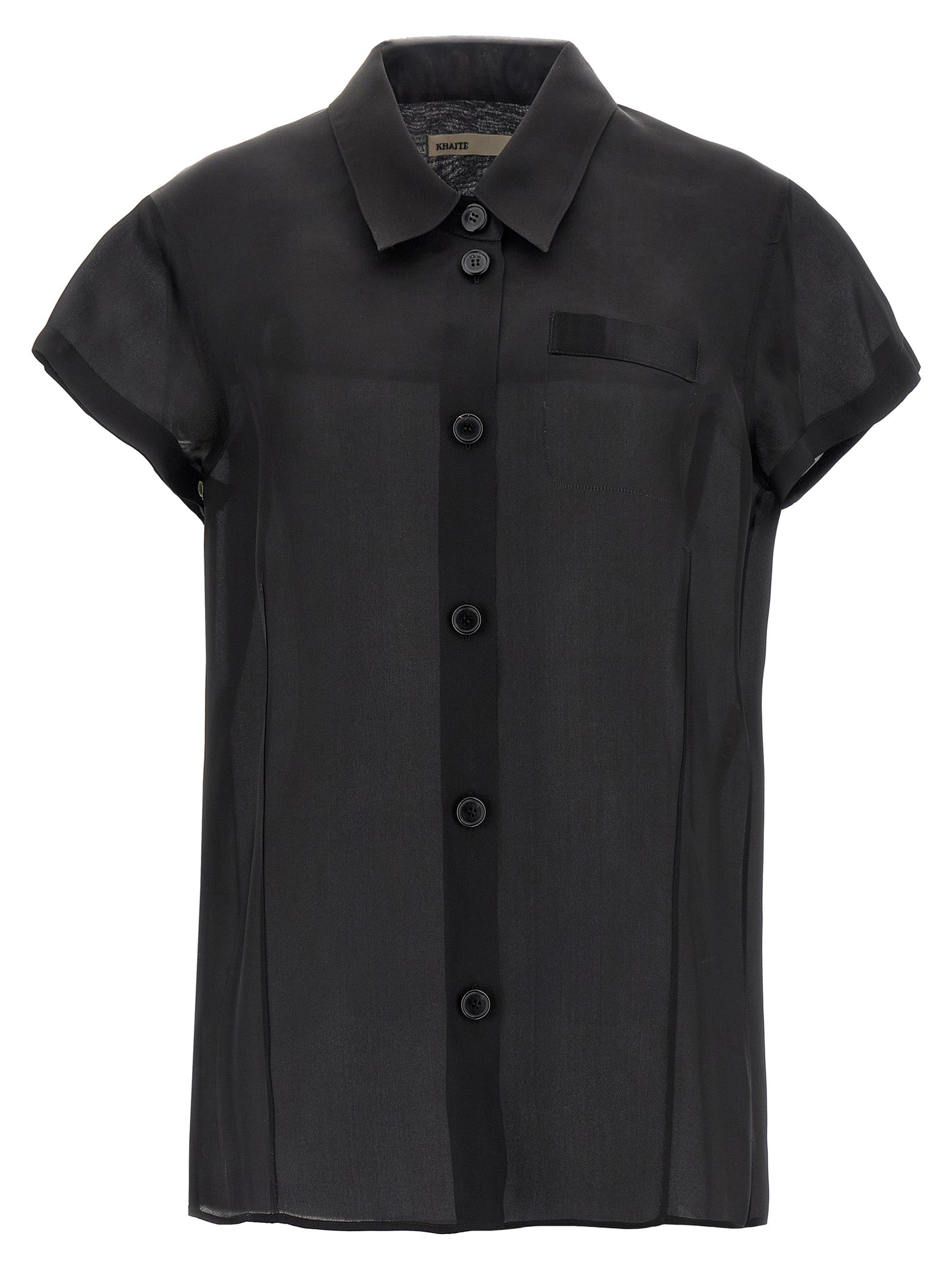 Khaite Black Silk Women's Blouse
