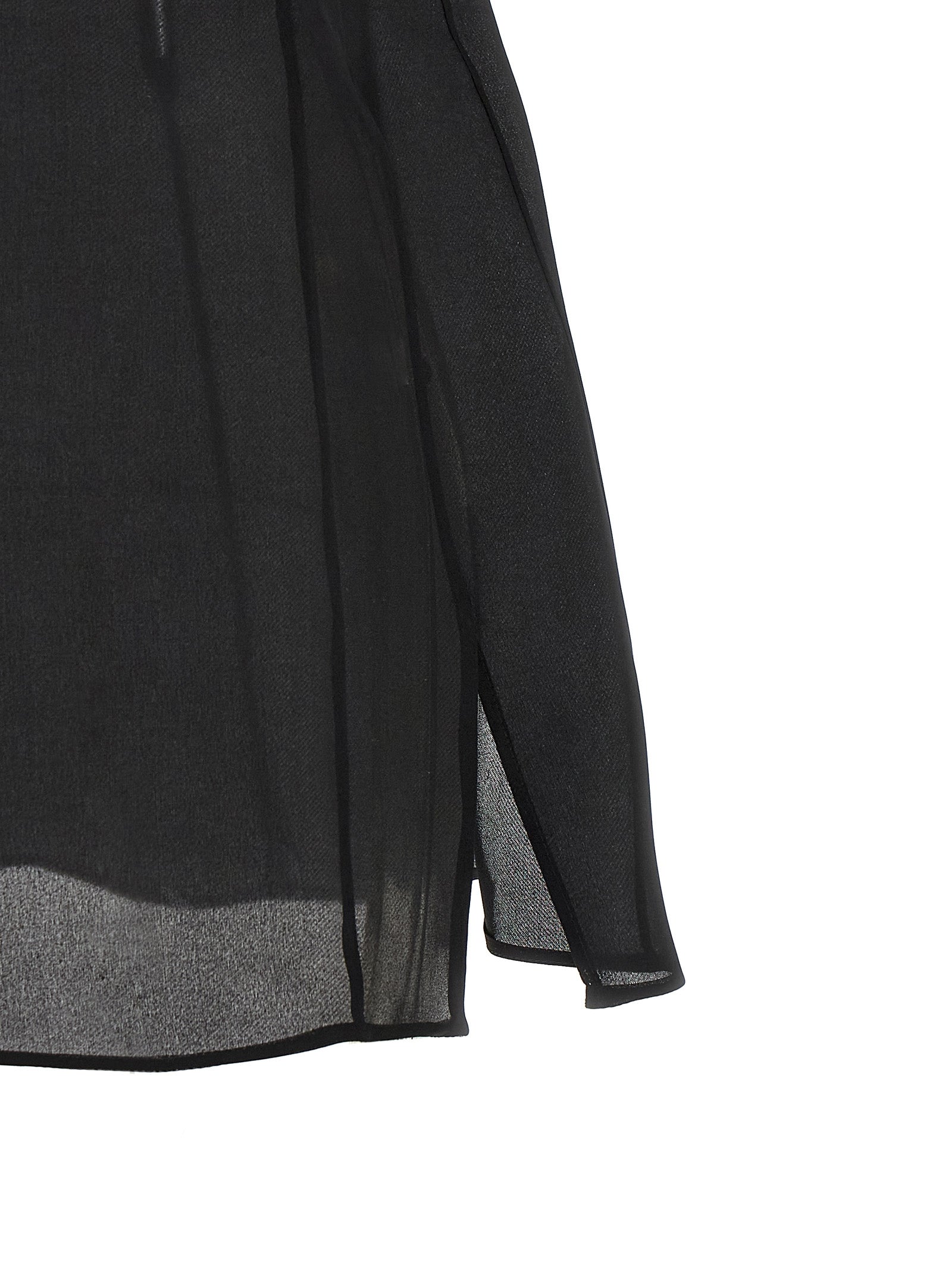Khaite Black Silk Tank Women's Tops