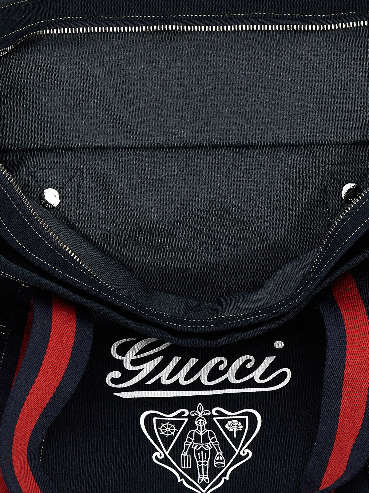 Gucci Blue Cotton Tote Men's Bag