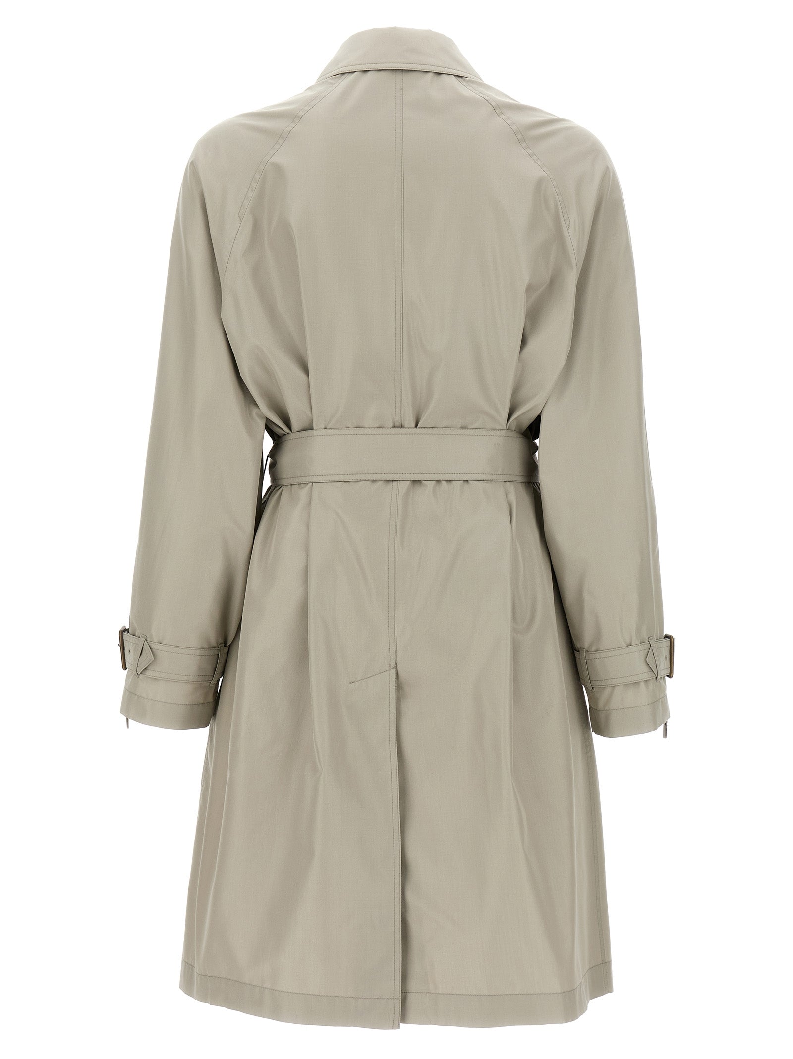 Burberry Gray Satin Men's Coat