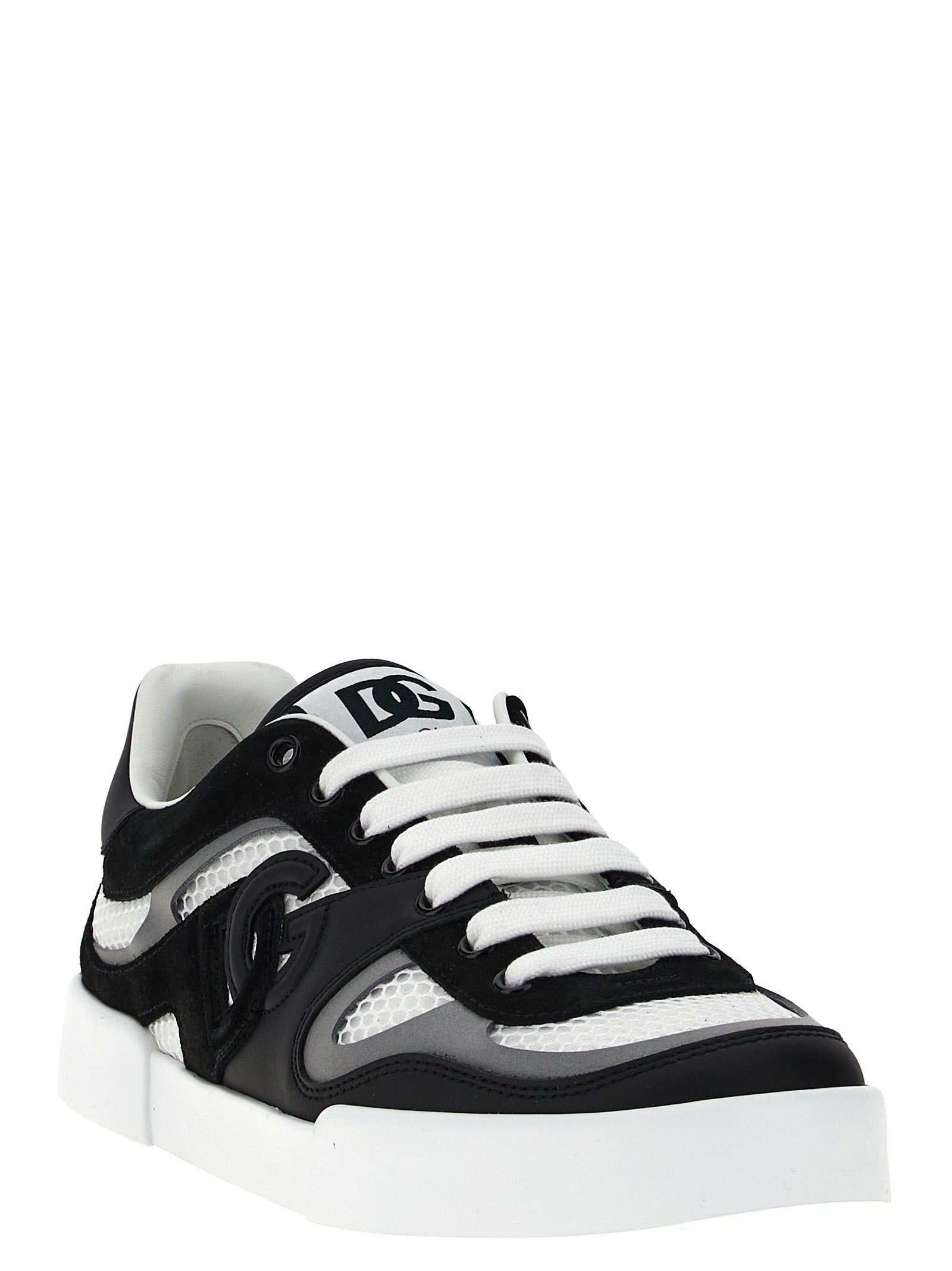 Dolce & Gabbana Bicolor Calfskin Men's Sneakers