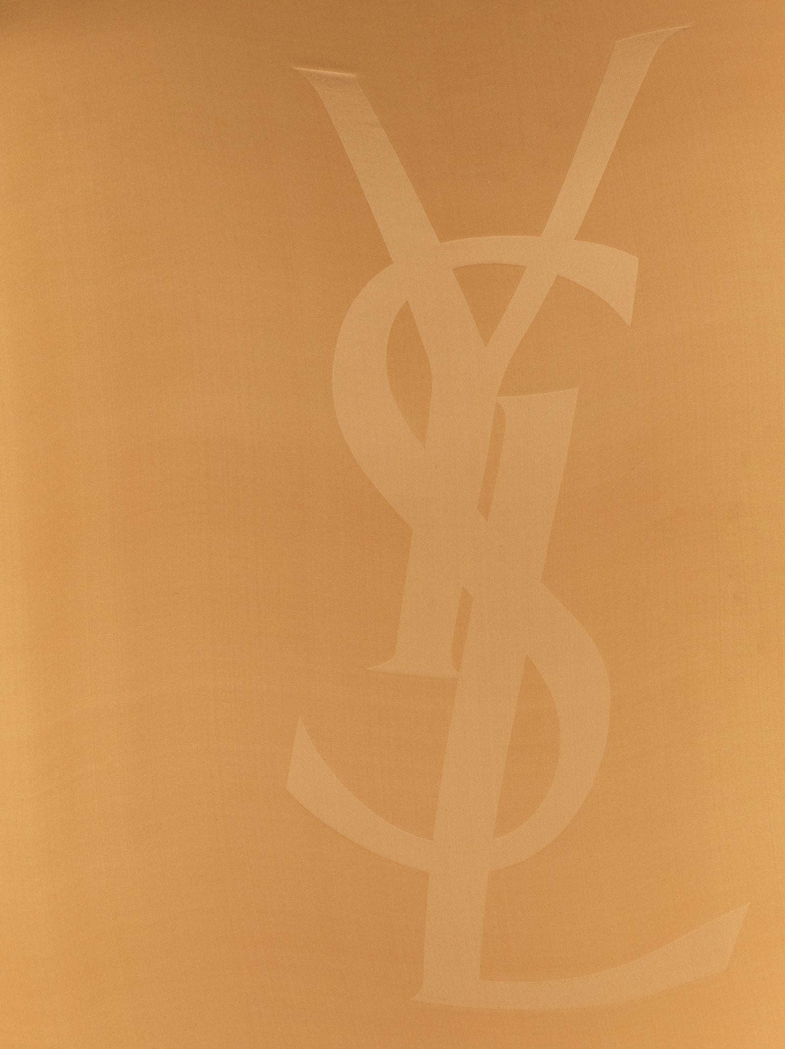 Saint Laurent Beige Silk Women's Foulard
