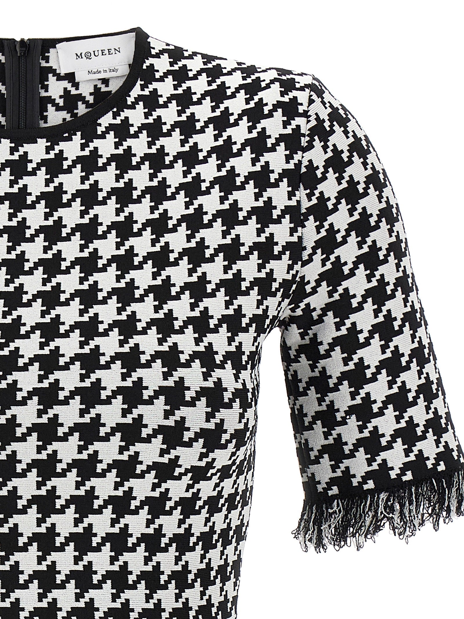 Alexander McQueen Bicolor Viscose Short Women's Dress