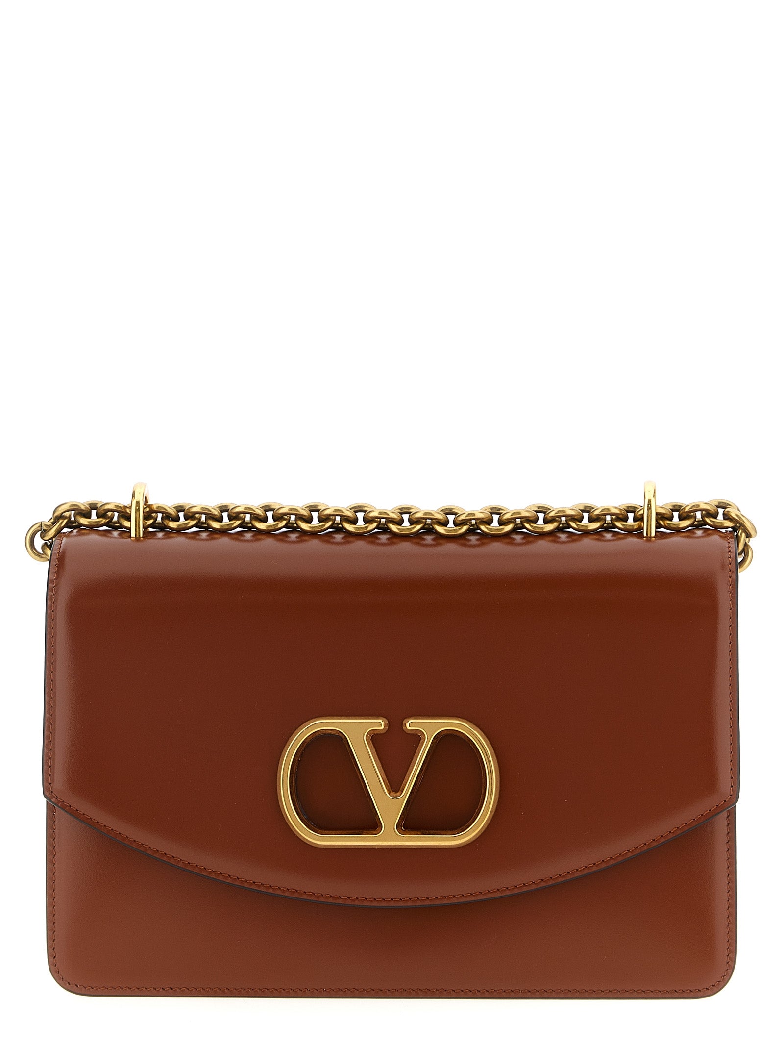 Valentino Garavani Brown Calfskin Shoulder Women's Bag