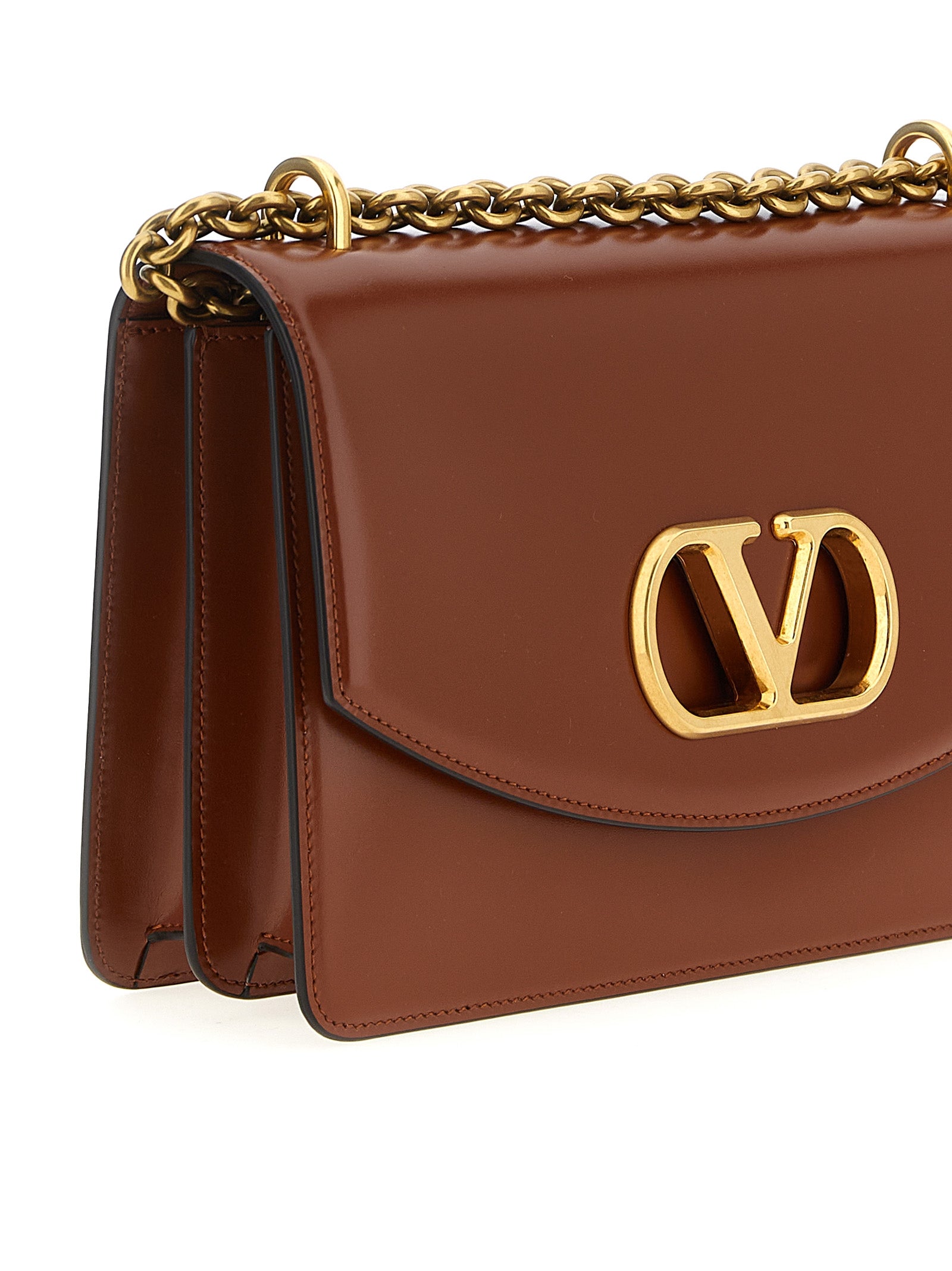 Valentino Garavani Brown Calfskin Shoulder Women's Bag