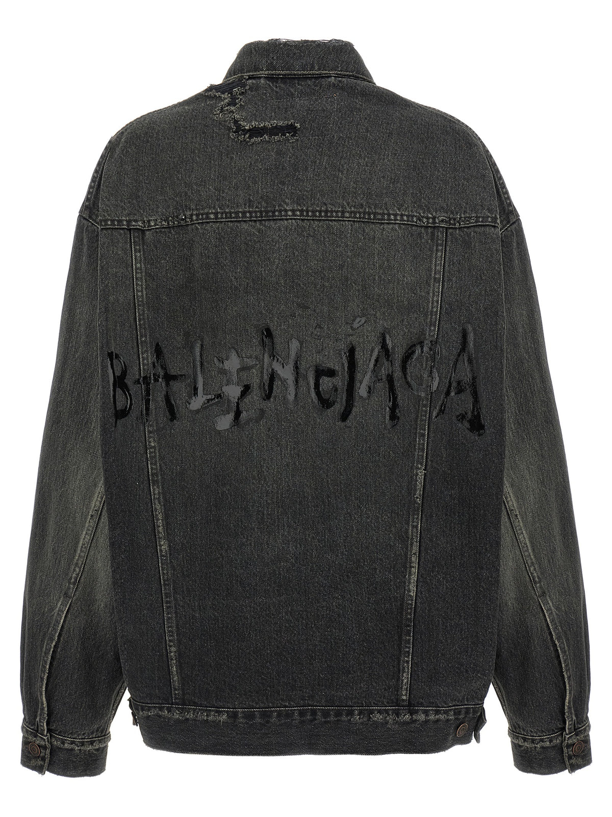 Balenciaga Gray Cotton Denim Women's Jacket