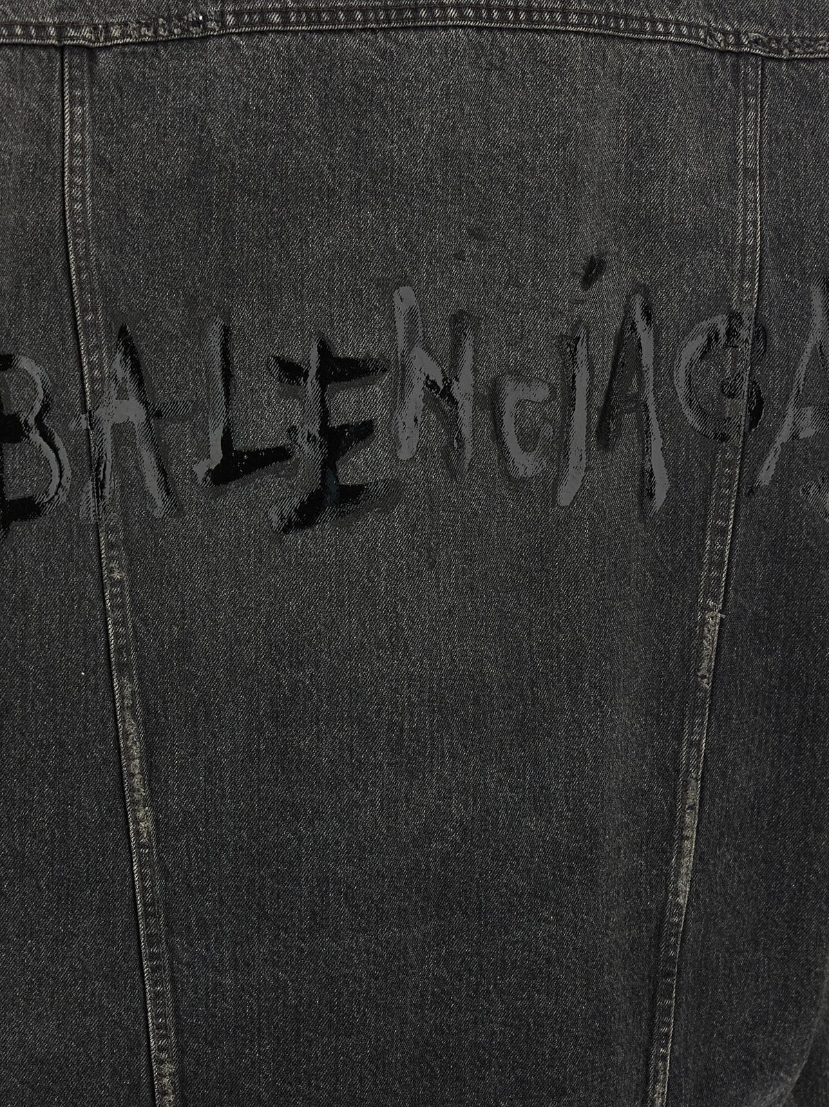 Balenciaga Gray Cotton Denim Women's Jacket