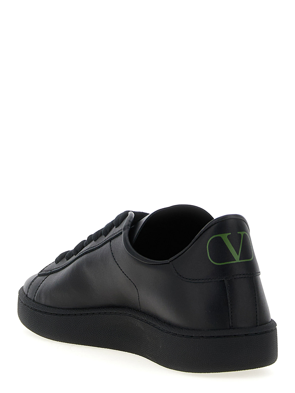 Valentino Garavani Black Calfskin Low Top Men's Sneakers