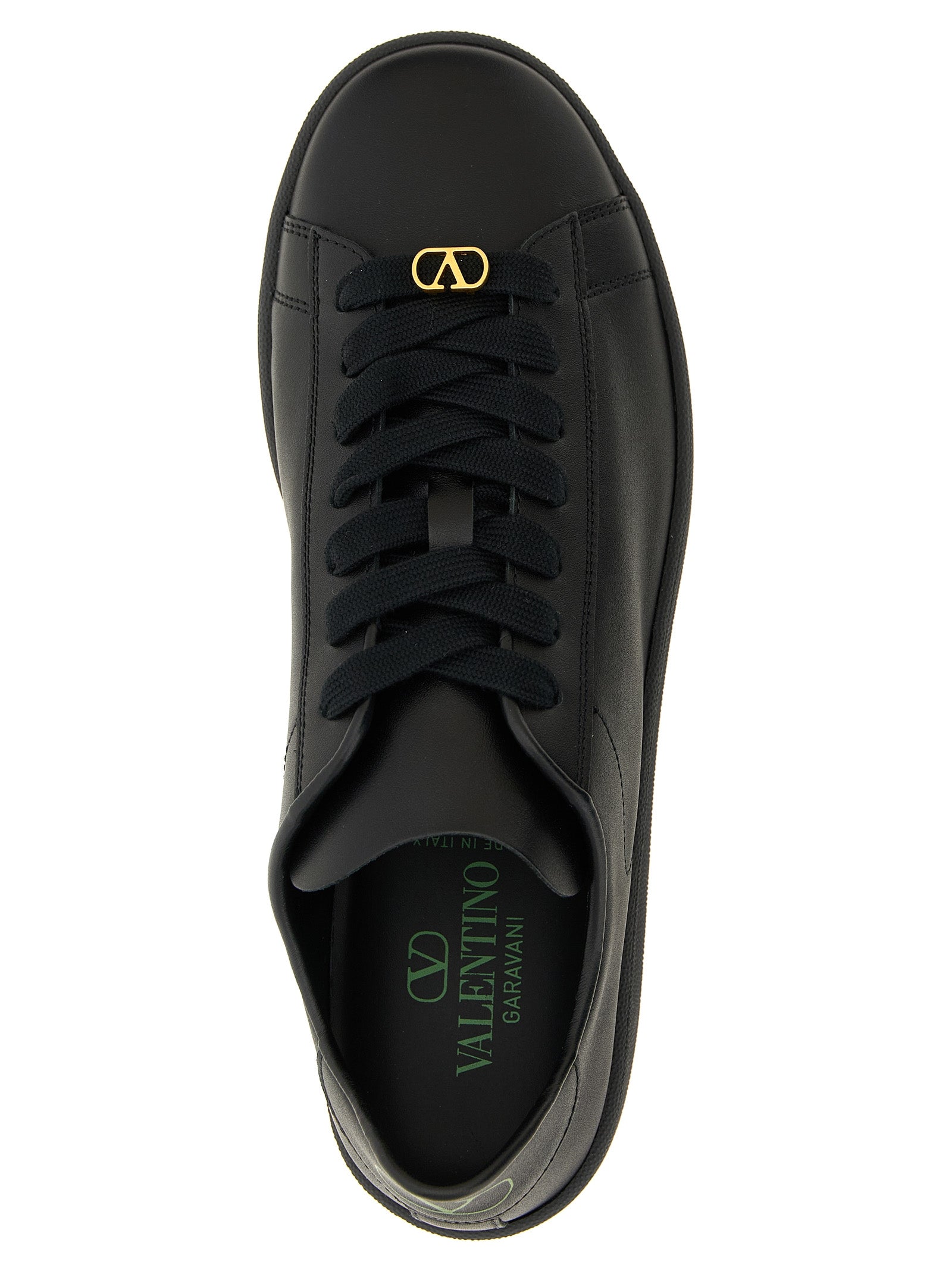 Valentino Garavani Black Calfskin Low Top Men's Sneakers