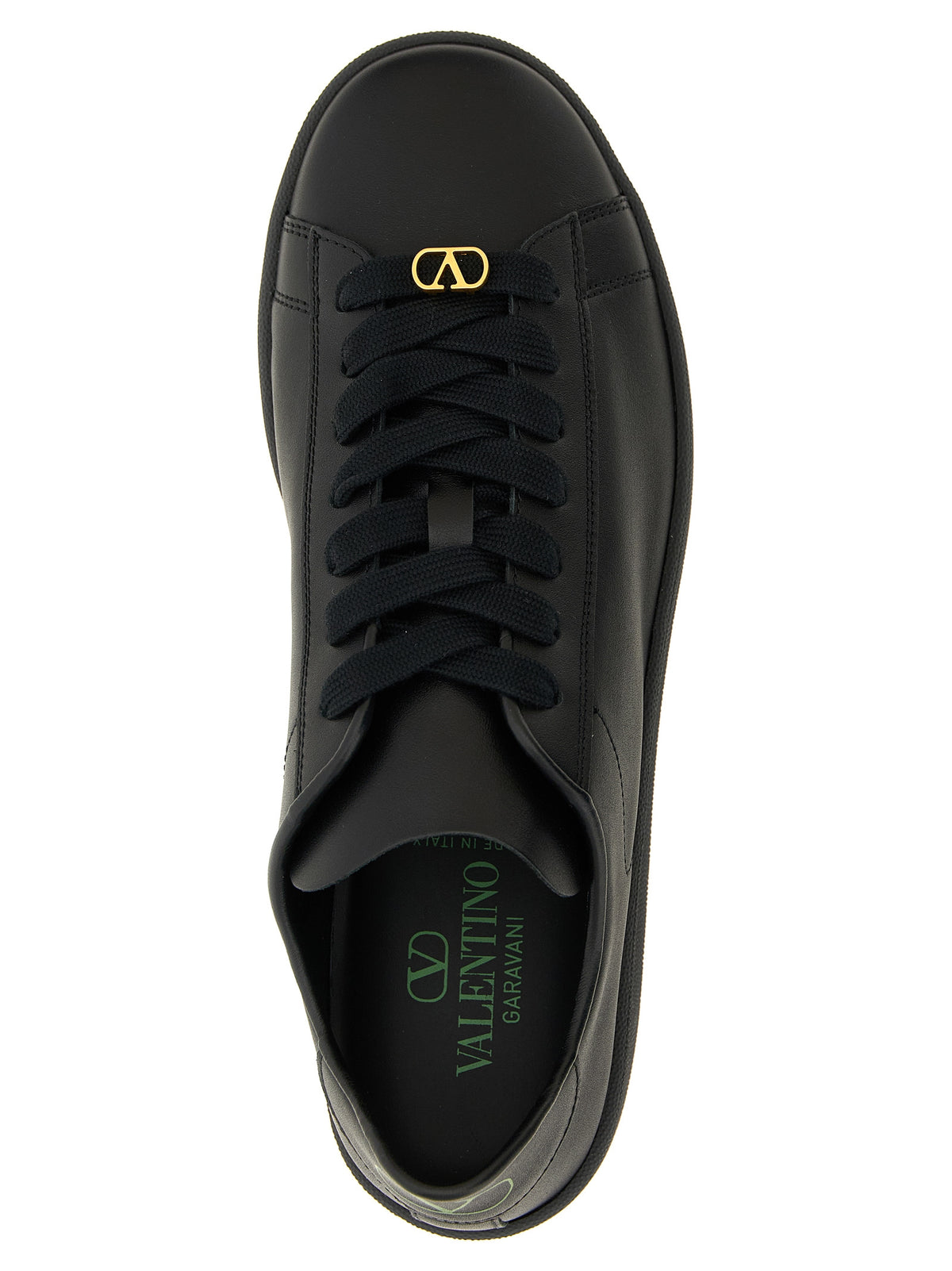 Valentino Garavani Black Calfskin Low Top Men's Sneakers