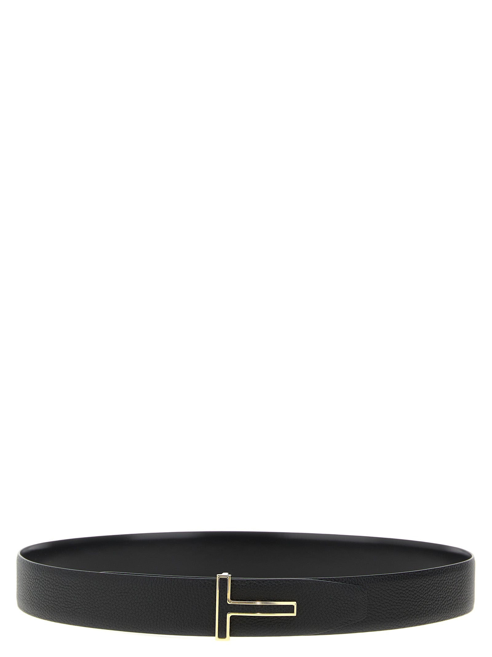 Tom Ford Black Calfskin Regular Men's Belt