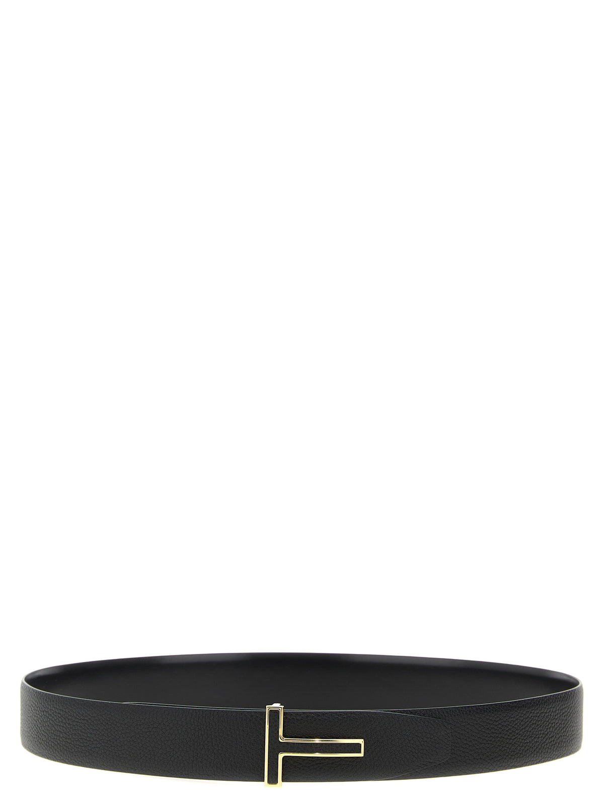 Tom Ford Black Calfskin Regular Men's Belt