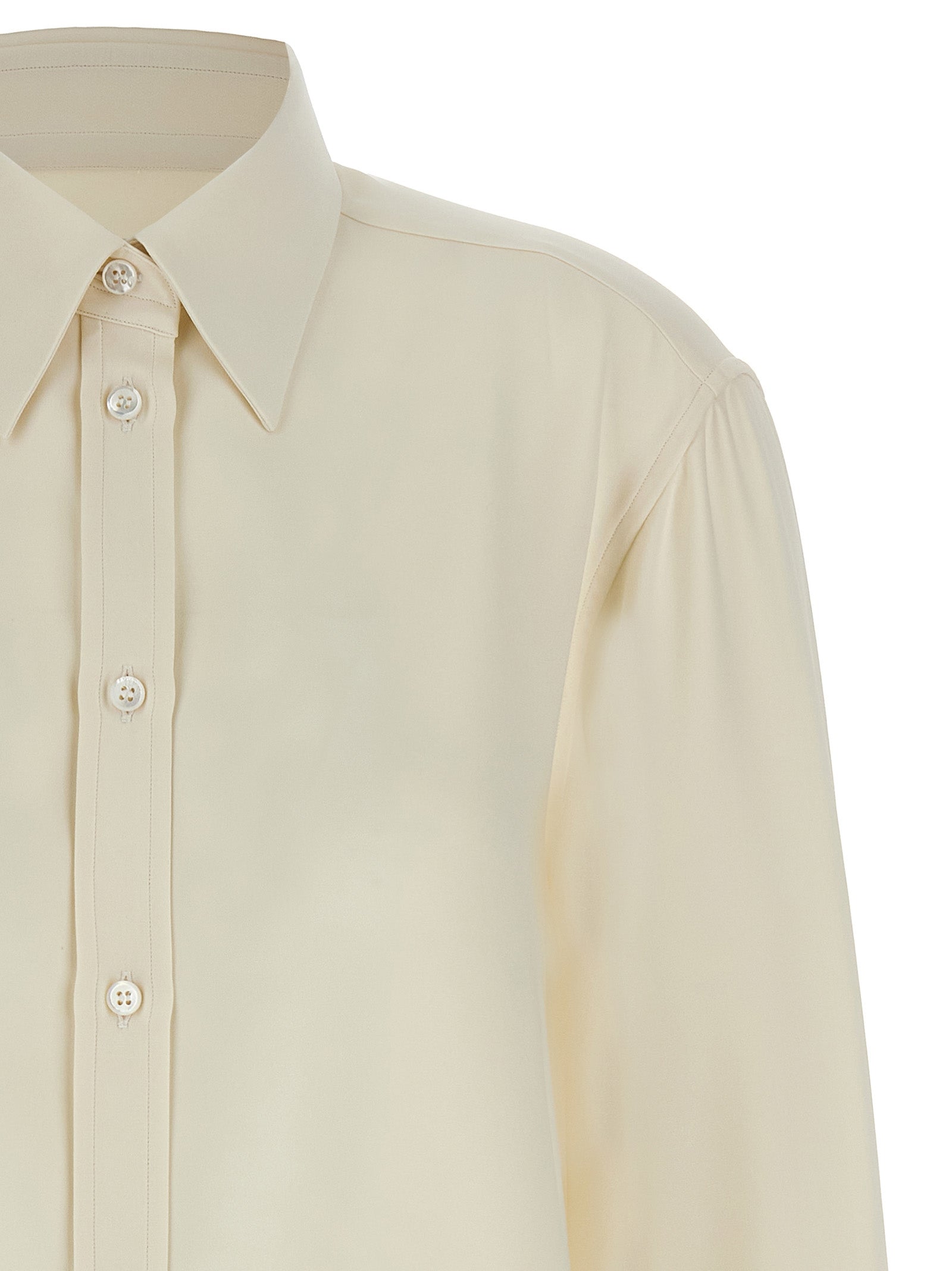 Brioni White Silk Women's Blouse