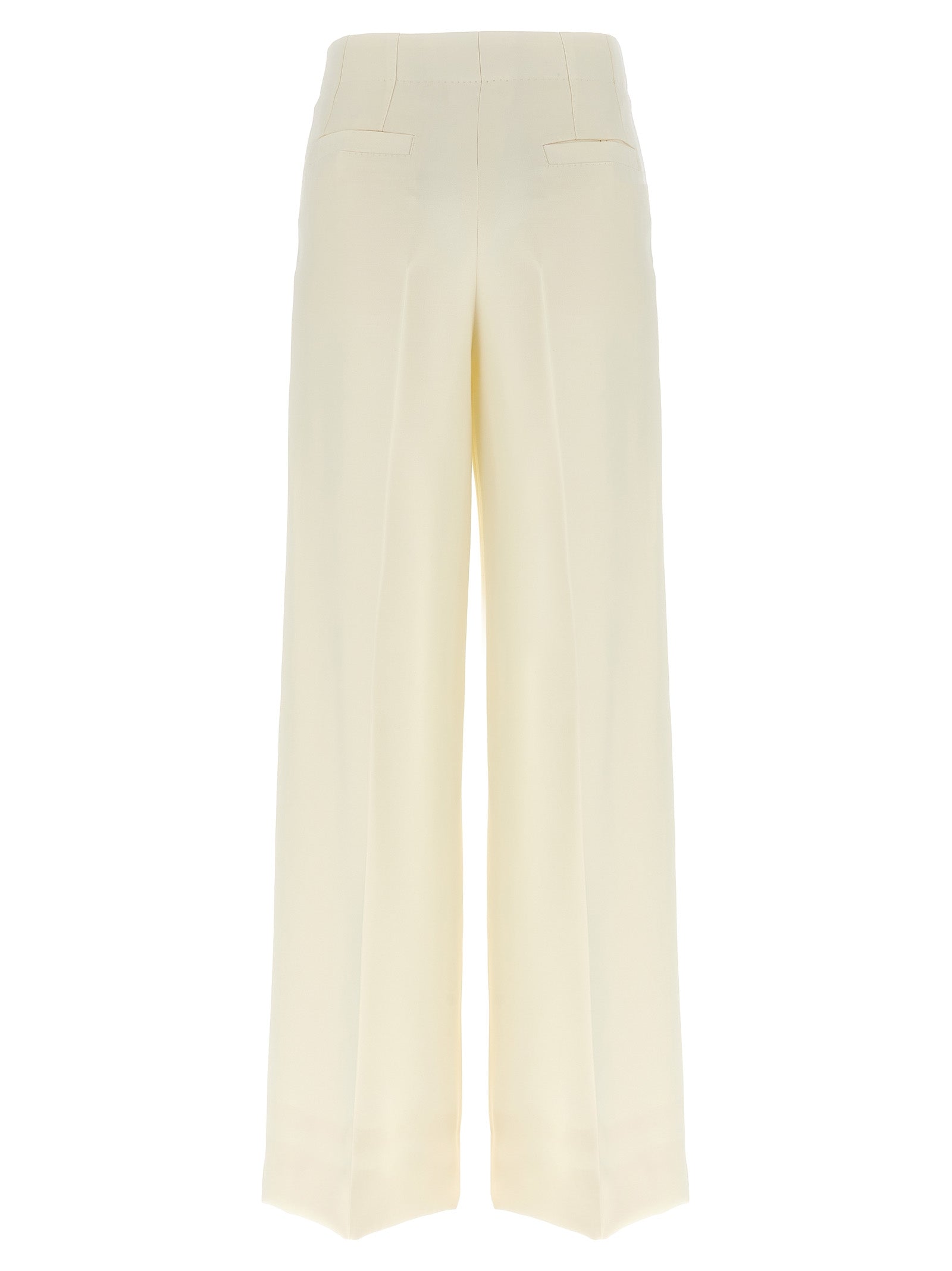 Brioni White Wool Casual Women's Pants