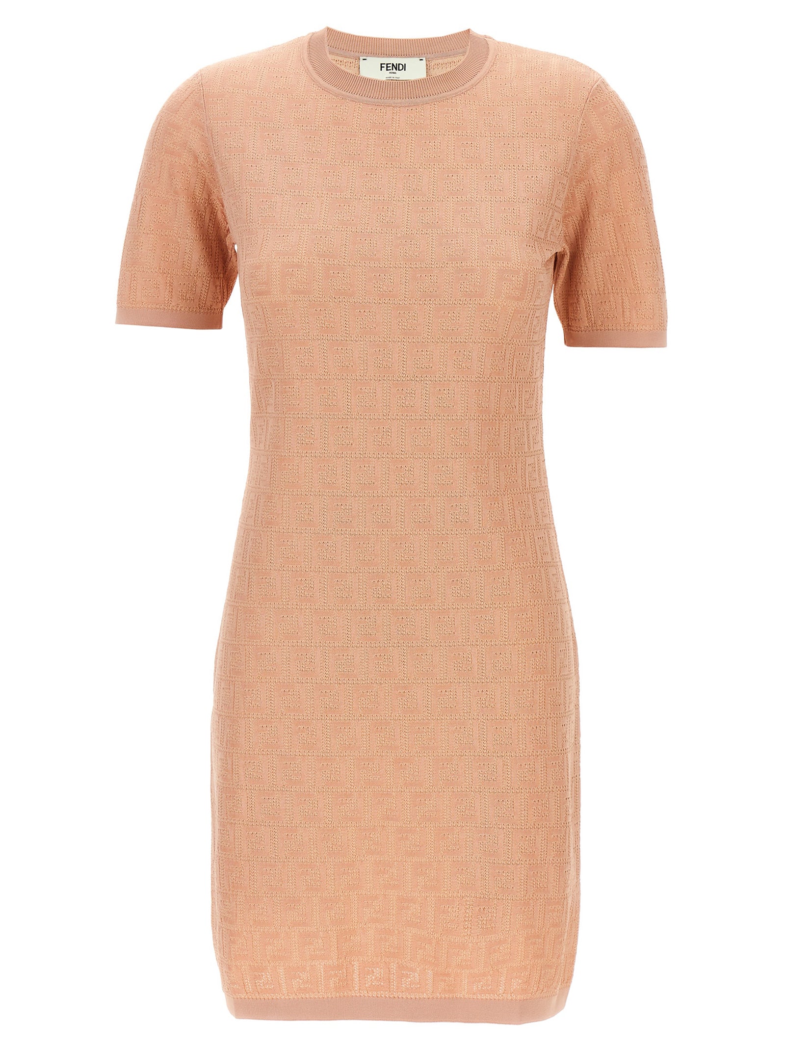 Fendi Multicolor Cotton Short Women's Dress