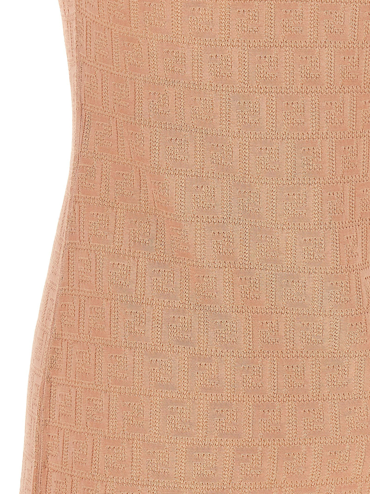 Fendi Multicolor Cotton Short Women's Dress