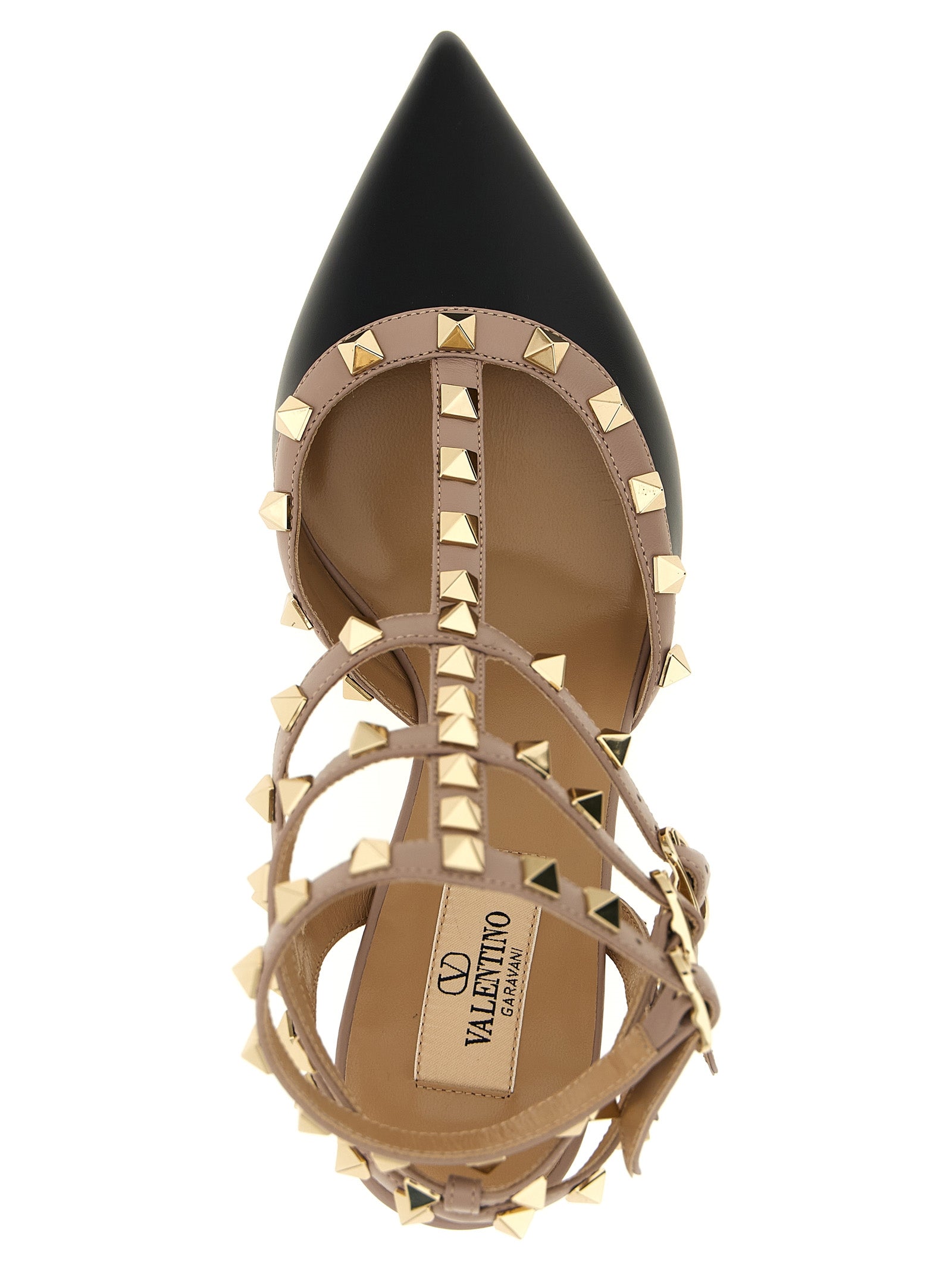 Valentino Garavani Multicolor Lamb Leather Mid Heel Women's Pumps