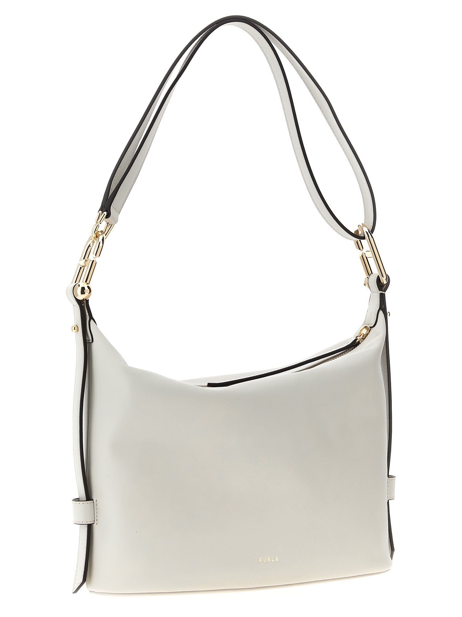 Furla White Leather Shoulder Women's Bag